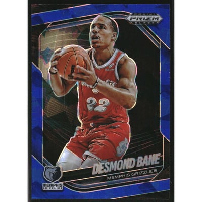 2024-25 Panini Prizm Black Prizms Blue Ice #18 Desmond Bane
