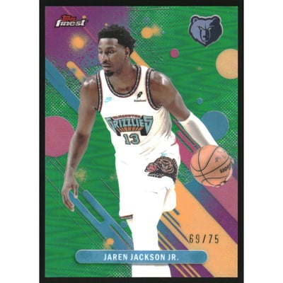 2025-26 Finest Green Refractors #94 Jaren Jackson Jr. C