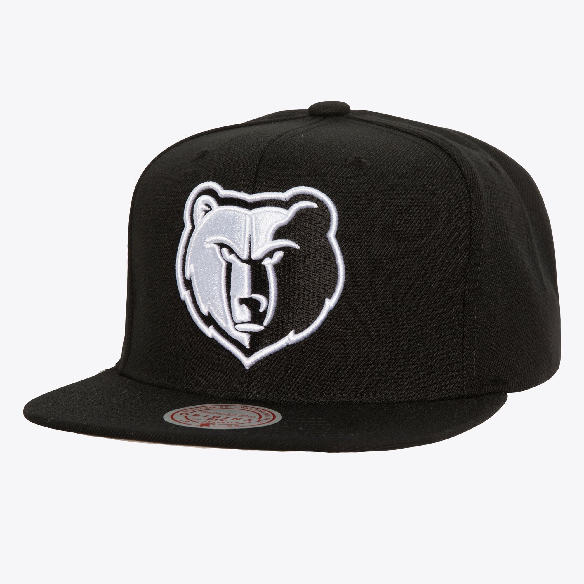 Black/White Memphis Grizzlies Evergreen OG Snapback Hat