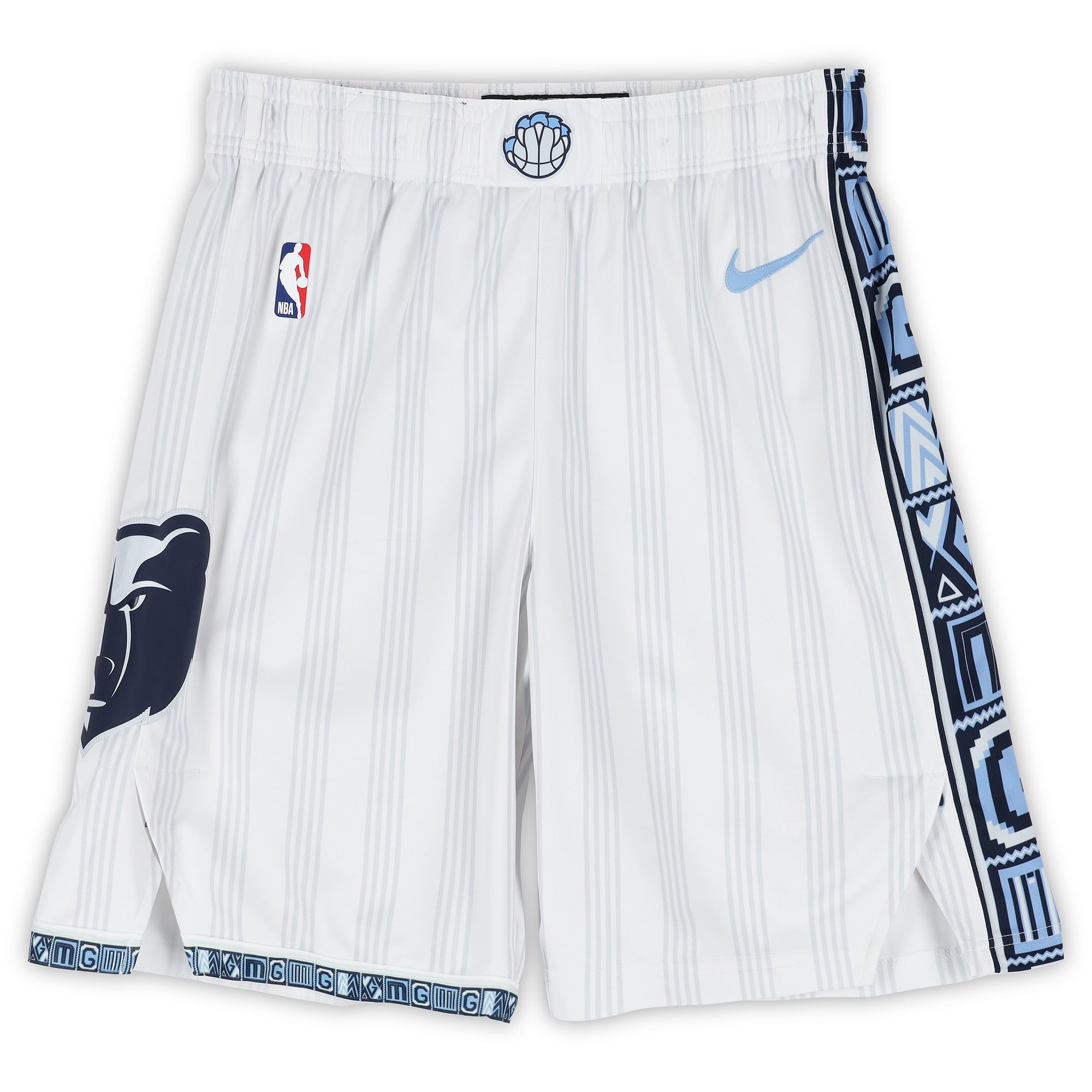 Short blanc Nike City Edition porté par Ja Morant lors d'un match des Memphis Grizzlies (saison NBA 2025-2026) - Taille 36
