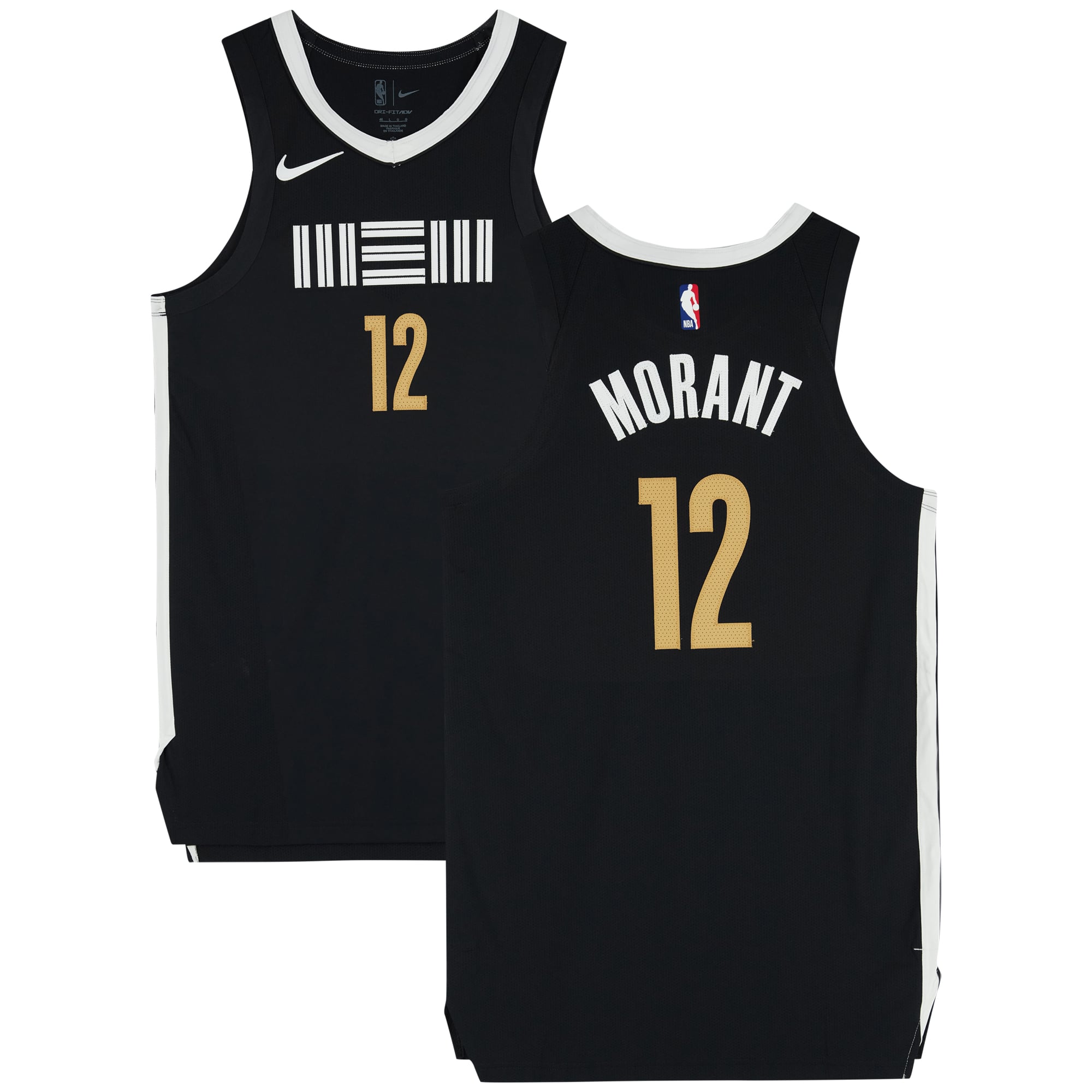 Ja Morant Memphis Grizzlies Player-Issued #12 Black City Jersey 