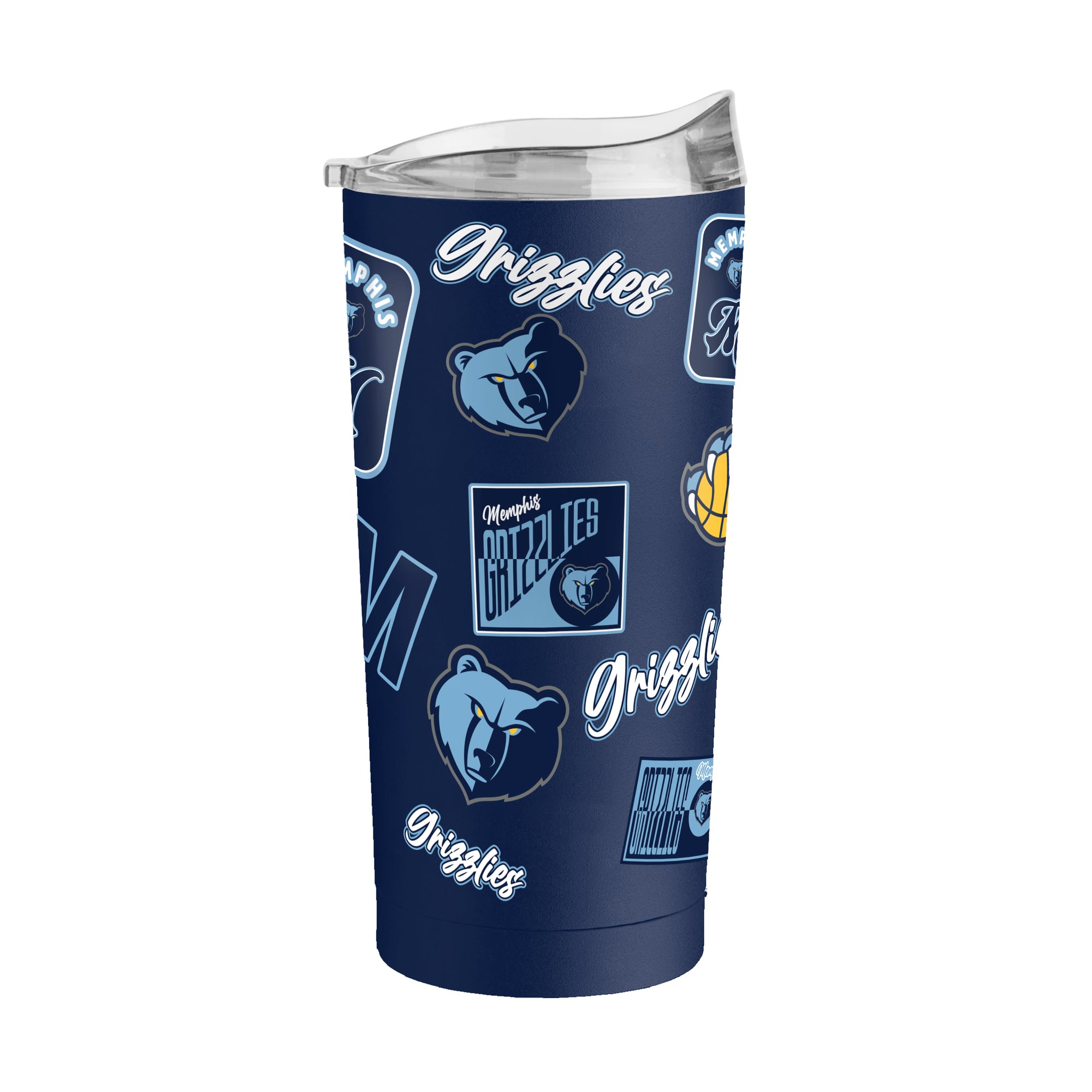 Gobelet isotherme Logo Brands Memphis Grizzlies 20 oz Dreamweave à revêtement en poudre