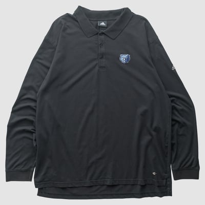 Memphis Grizzlies Adidas 2010s Long Sleeve Polo - Black - 3XL by Fanatics Real Vintage