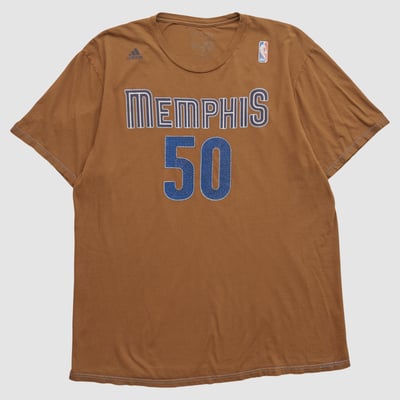 Memphis Grizzlies Adidas 2010s T-shirt - Clay - L by Fanatics Real Vintage