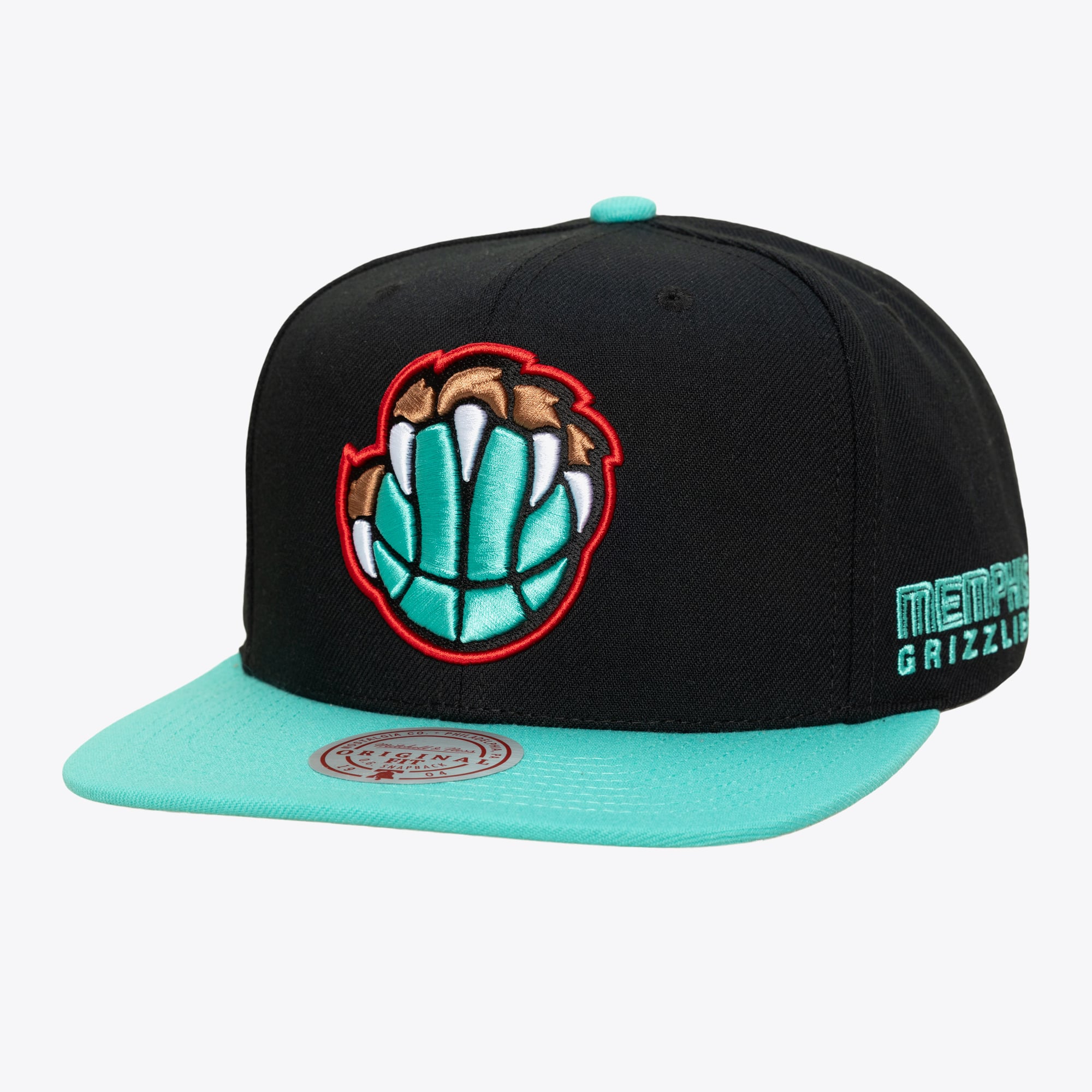 Memphis Grizzlies Black/Teal Legendary Away Snapback Hat