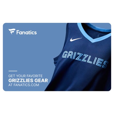 Memphis Grizzlies Fanatics eGift Card ($10 - $500)