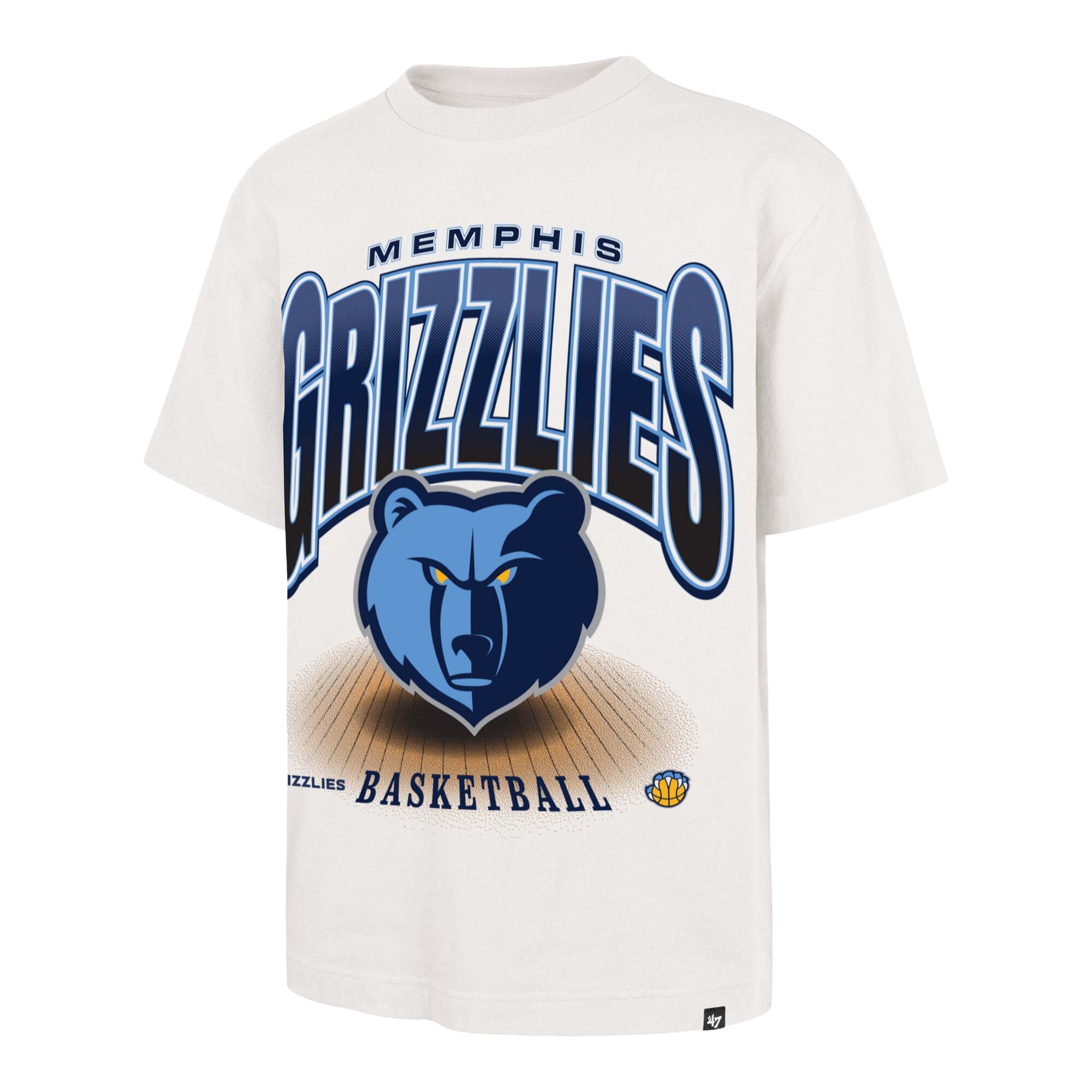 T-shirt homme '47 Cream Memphis Grizzlies Team Flex Foundation