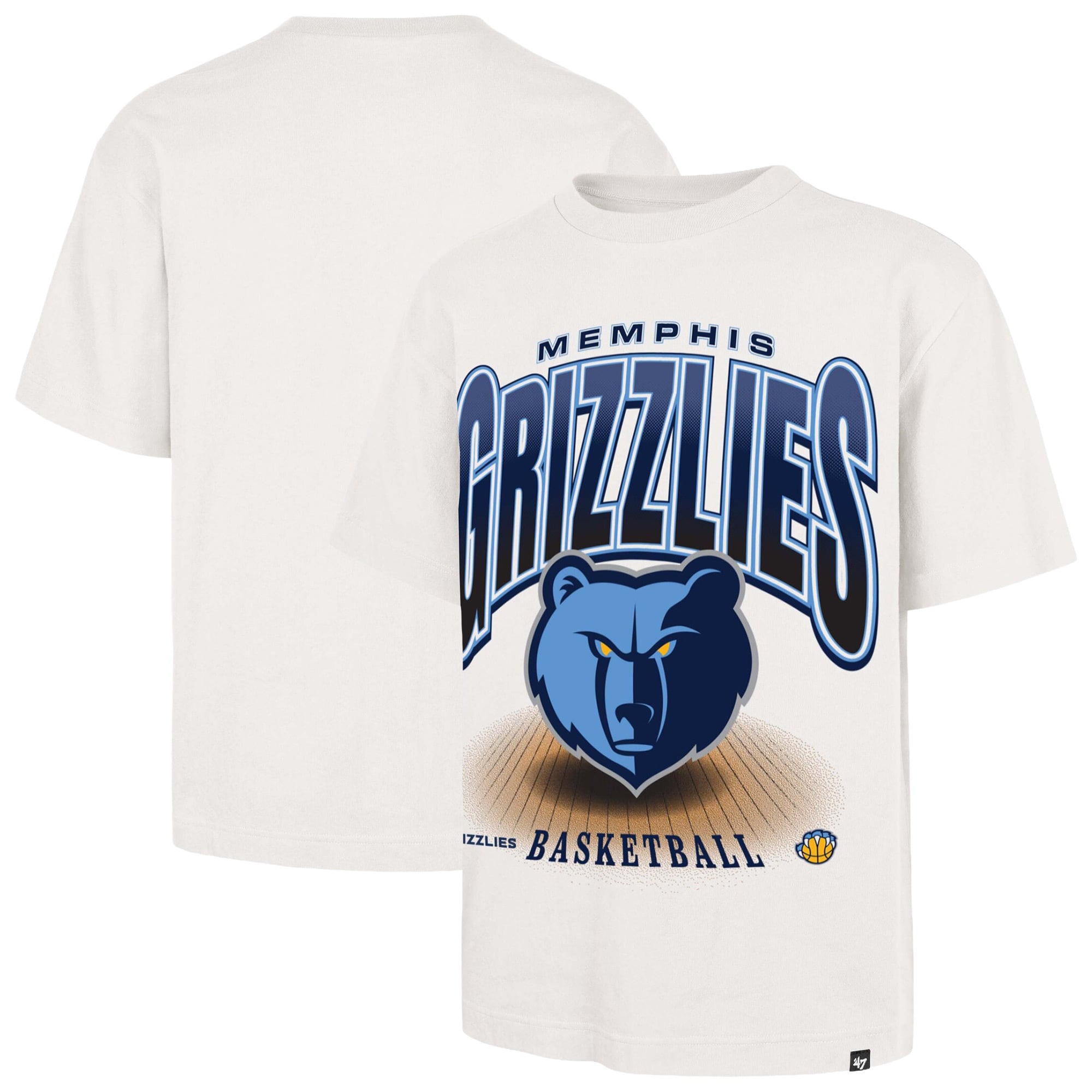 T-shirt homme '47 Cream Memphis Grizzlies Team Flex Foundation