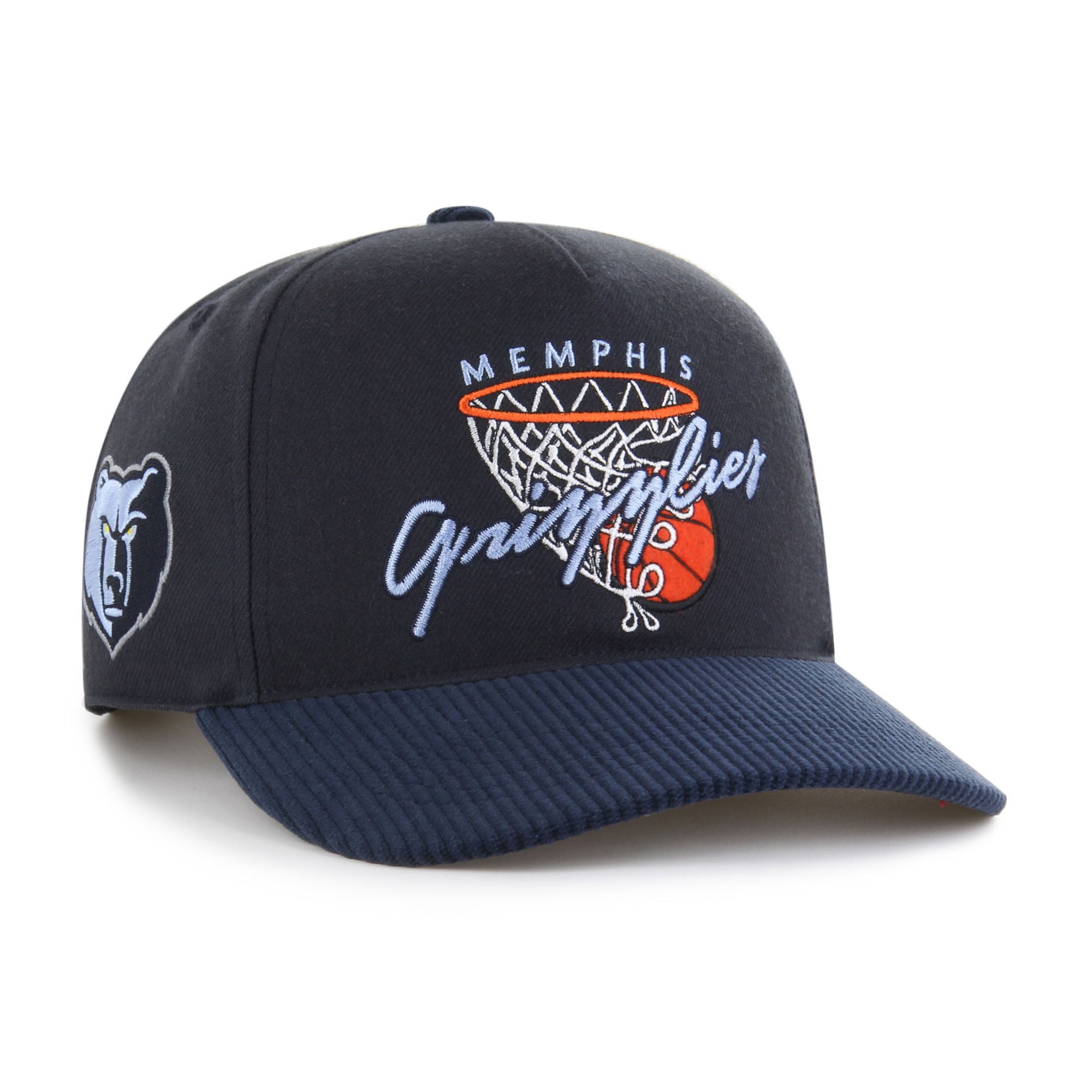 Men's Memphis Grizzlies '47 Navy Nothing But Net Hitch Adjustable Hat
