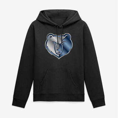 Memphis Grizzlies Big & Tall Metallic Mascot Hoodie - Black