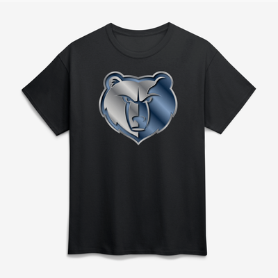 Memphis Grizzlies Big & Tall Metallic Mascot T-Shirt - Black