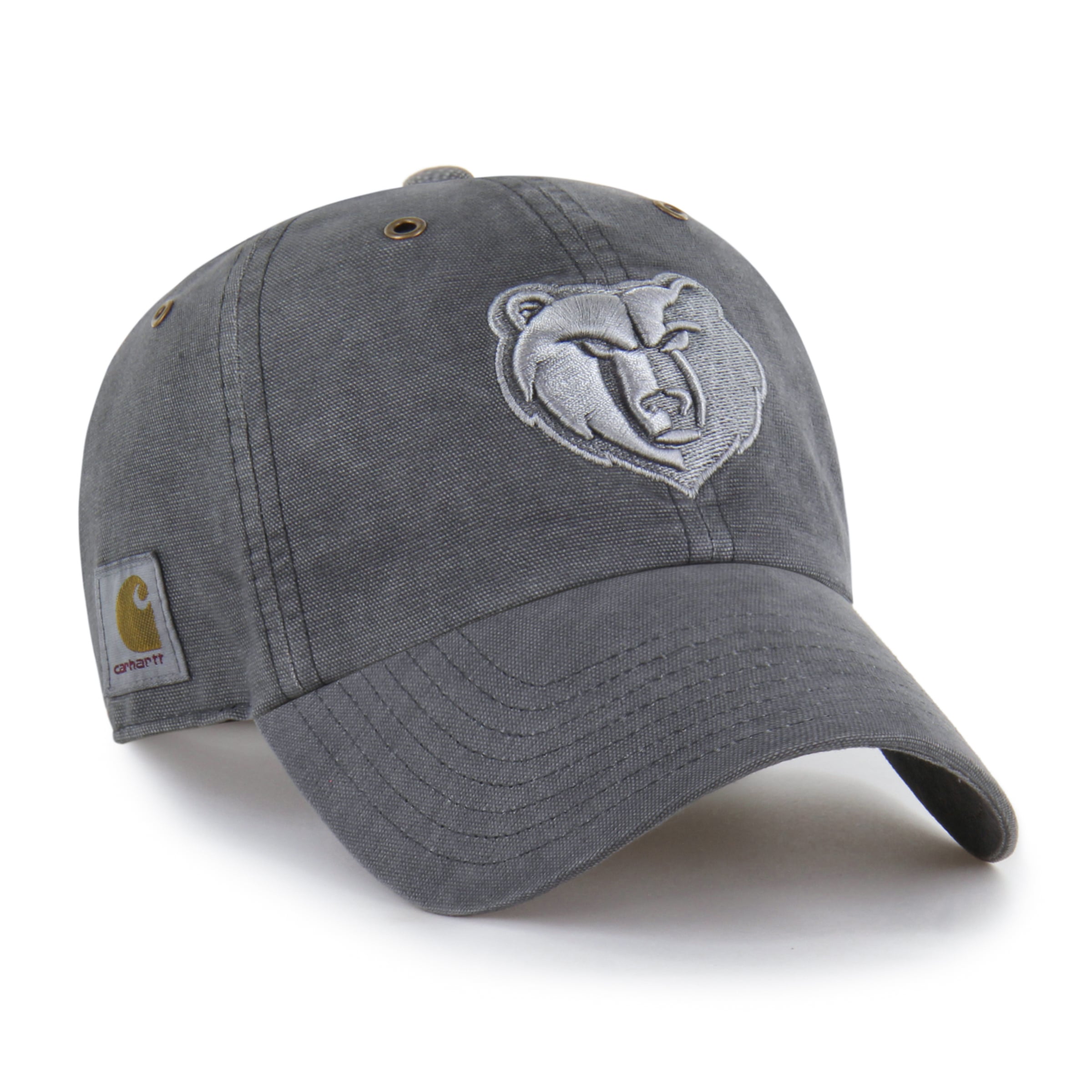 Men's Carhartt x '47 Charcoal Memphis Grizzlies Clean Up Adjustable Hat