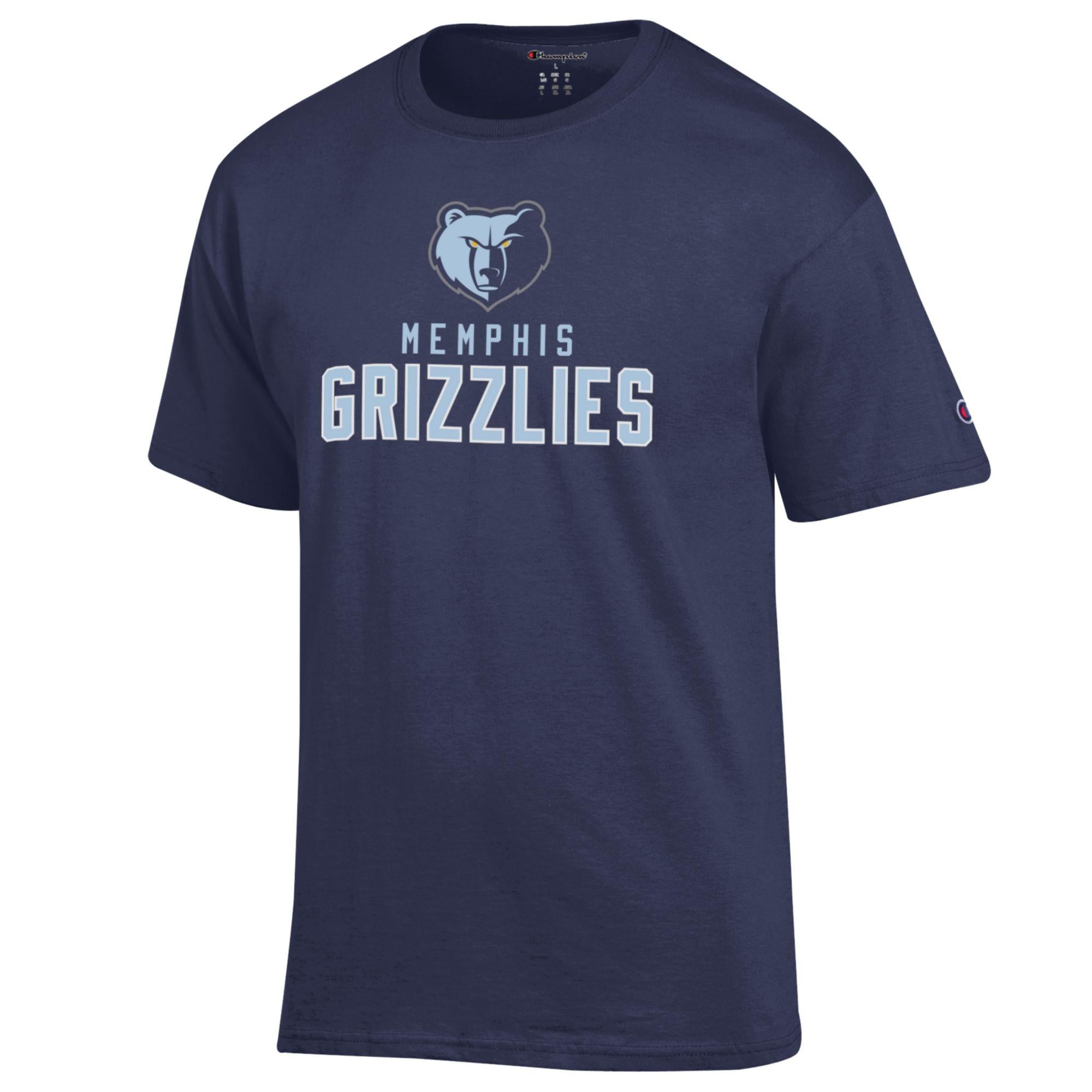 T-shirt en coton Champion bleu marine Memphis Grizzlies pour homme