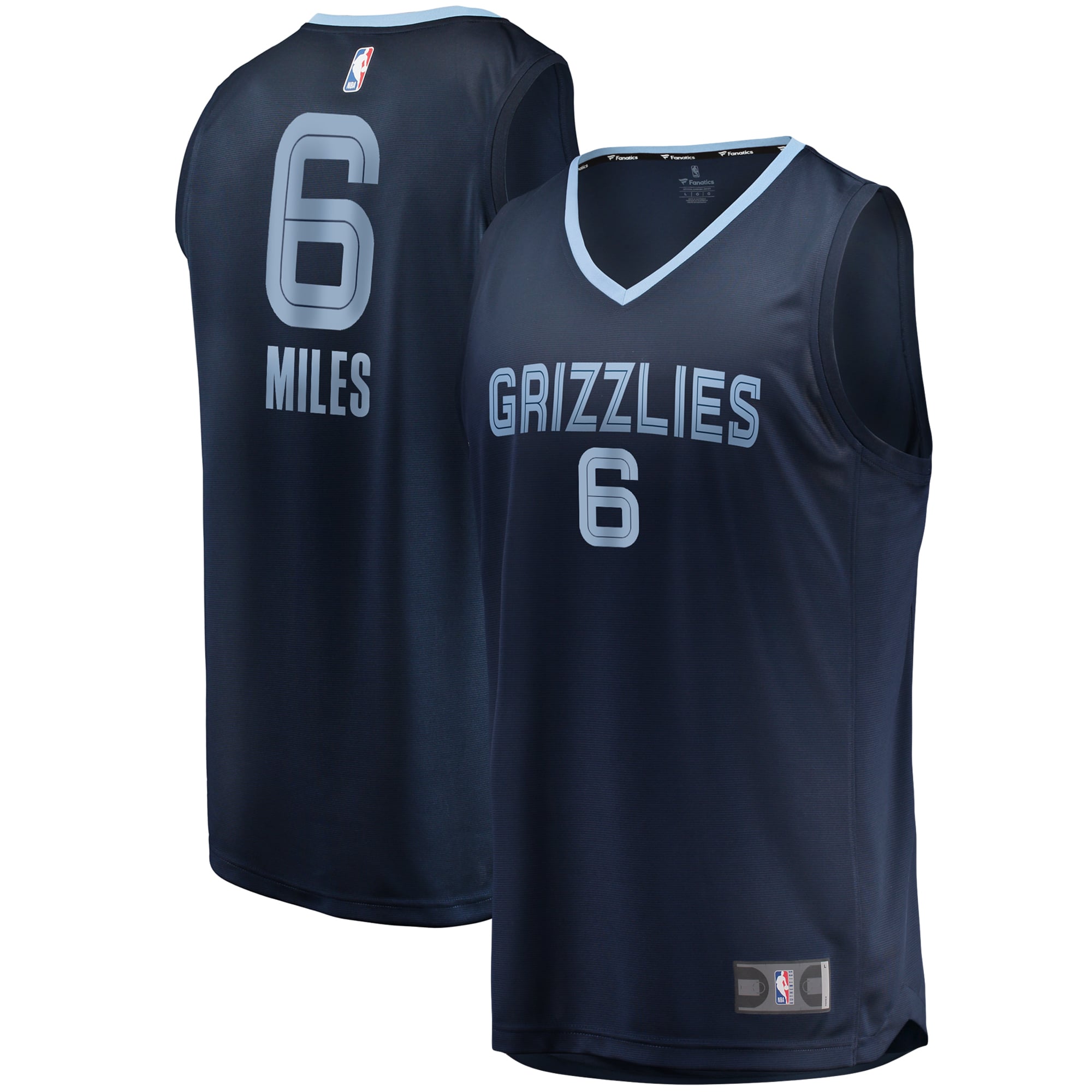 Men's Fanatics CJ Miles Navy Memphis Grizzlies Fast Break Replica