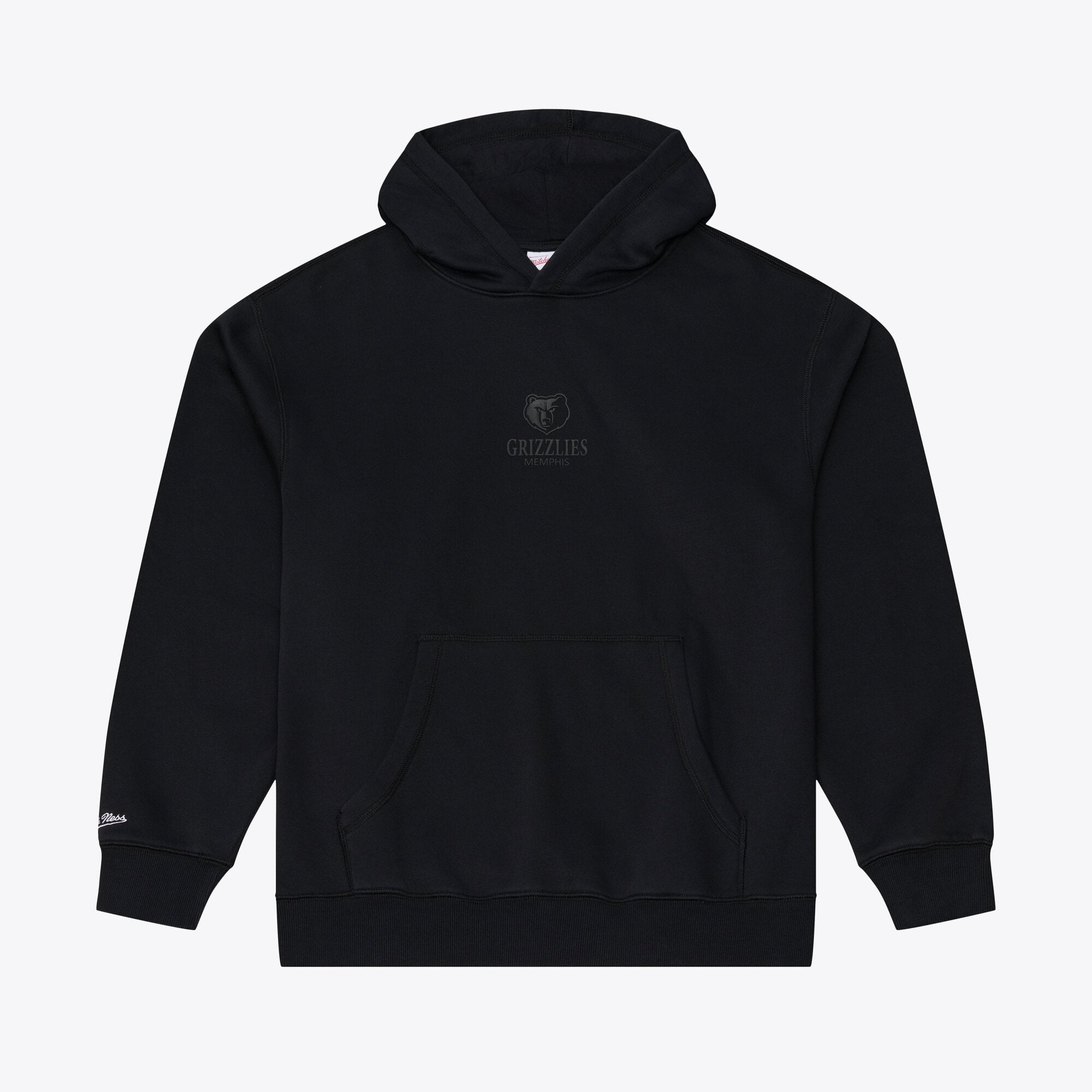 Men's Mitchell & Ness Black Memphis Grizzlies Core Fleece Hoodie