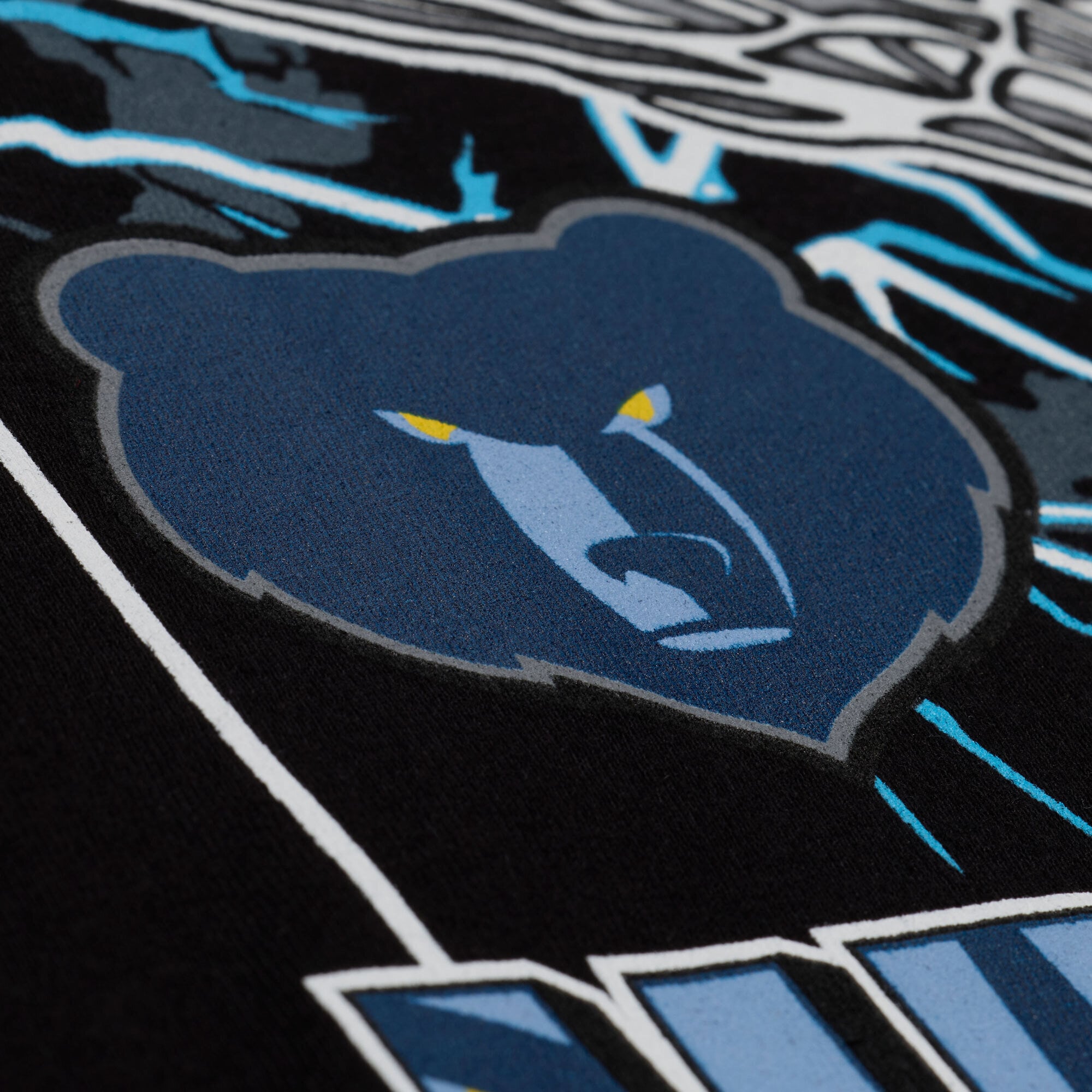 Men's Mitchell & Ness Black Memphis Grizzlies Lightning Swish T-Shirt