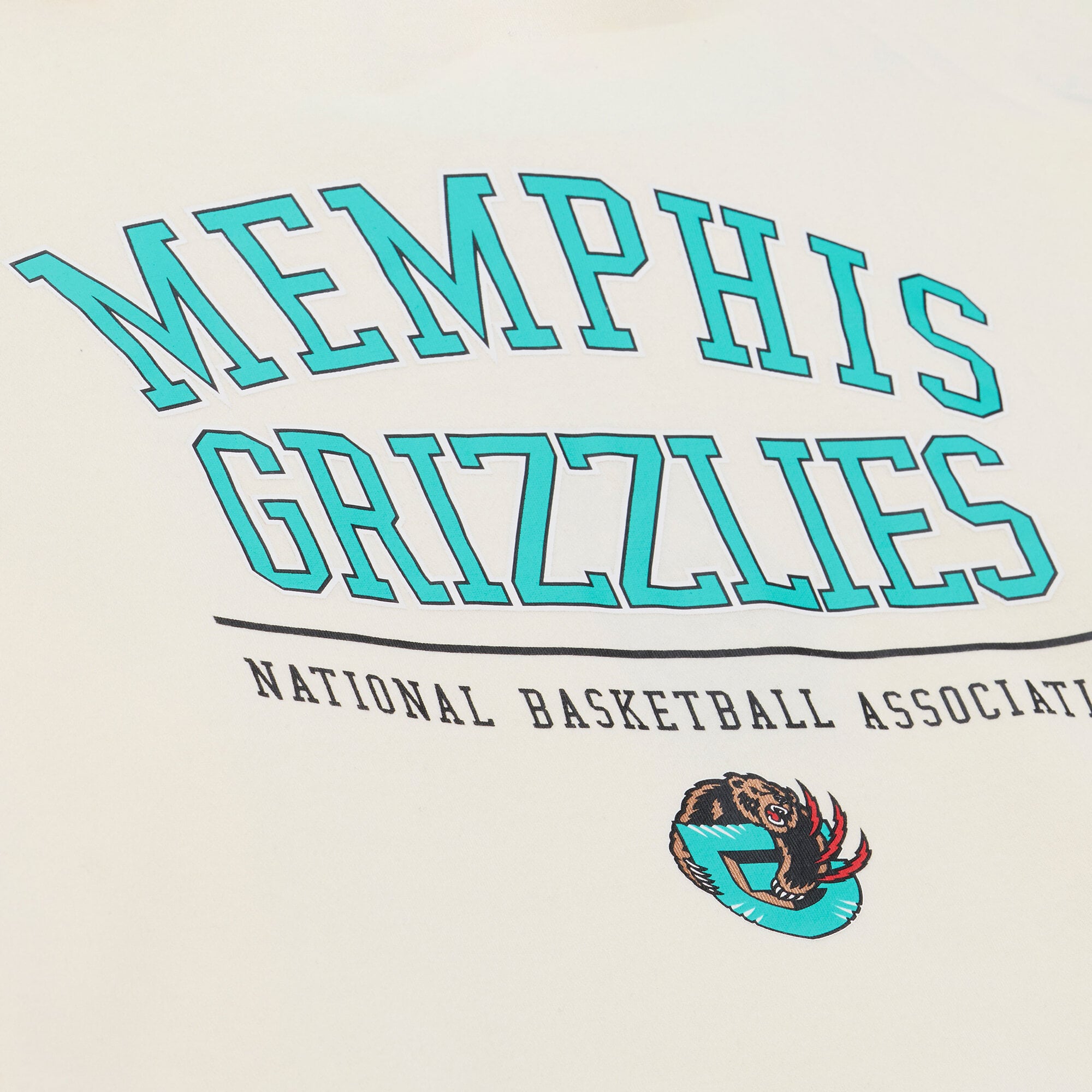 Men's Mitchell & Ness Cream Memphis Grizzlies Walk-Off Fleece Hoodie