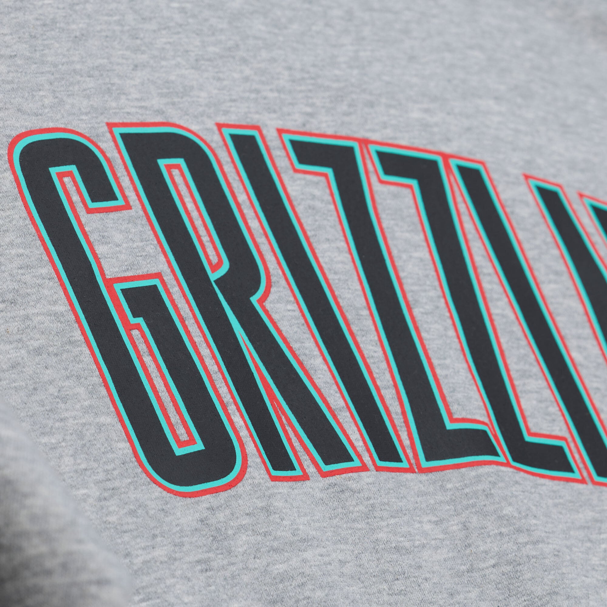 Sweat-shirt polaire Mitchell & Ness pour homme, gris chiné, Memphis Grizzlies.