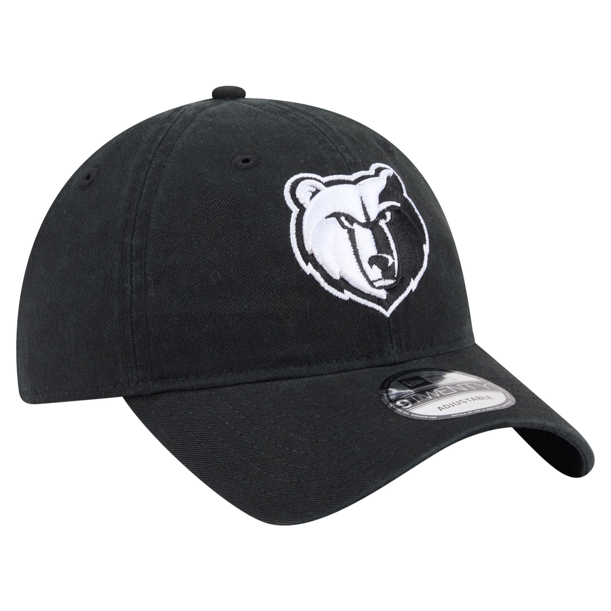 Men's New Era Black Memphis Grizzlies 9TWENTY Adjustable Hat