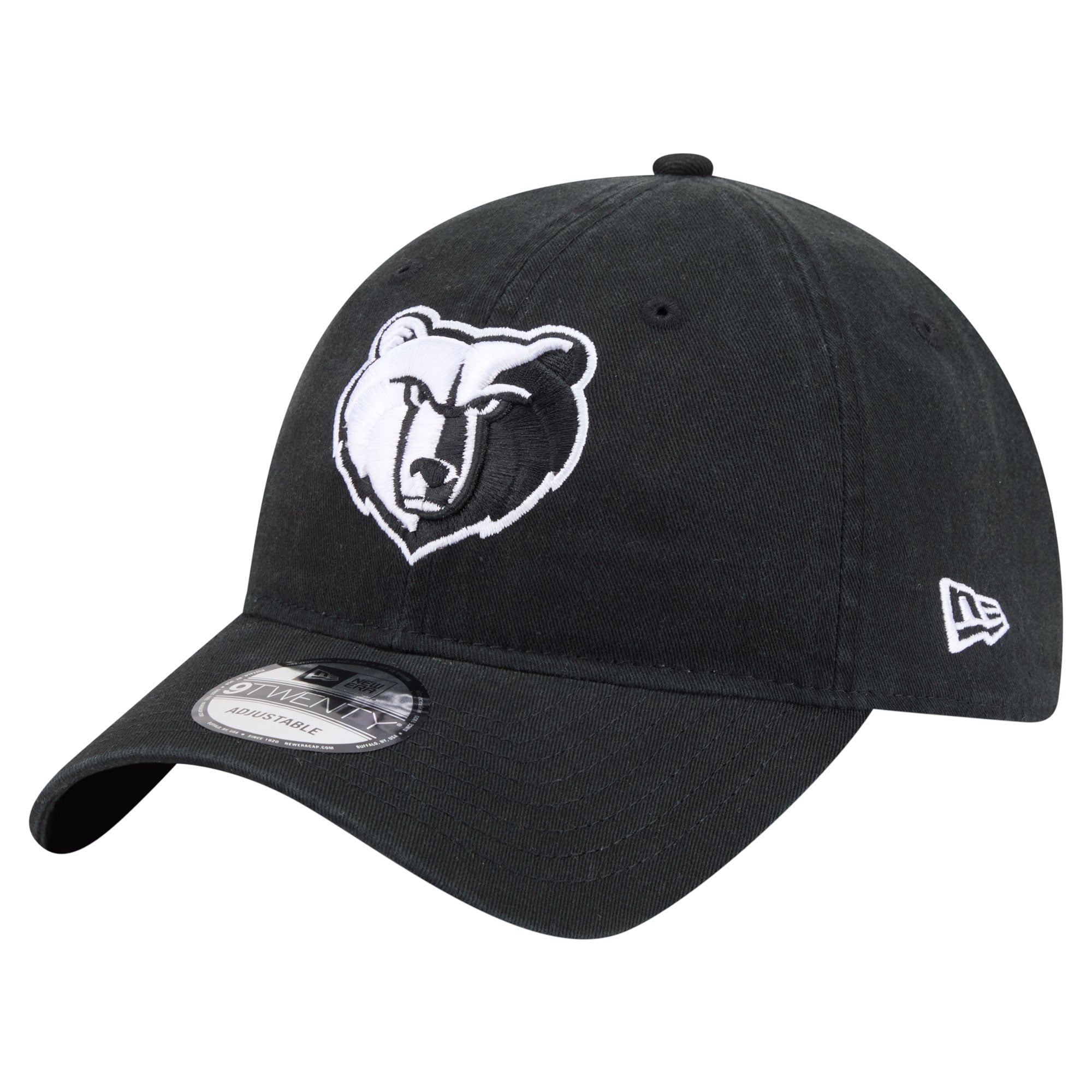 Men's New Era Black Memphis Grizzlies 9TWENTY Adjustable Hat
