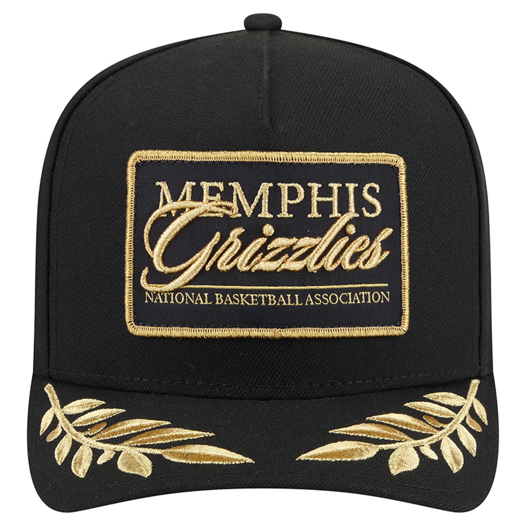 Men's New Era Black Memphis Grizzlies Golden 9FIFTY Snapback Hat