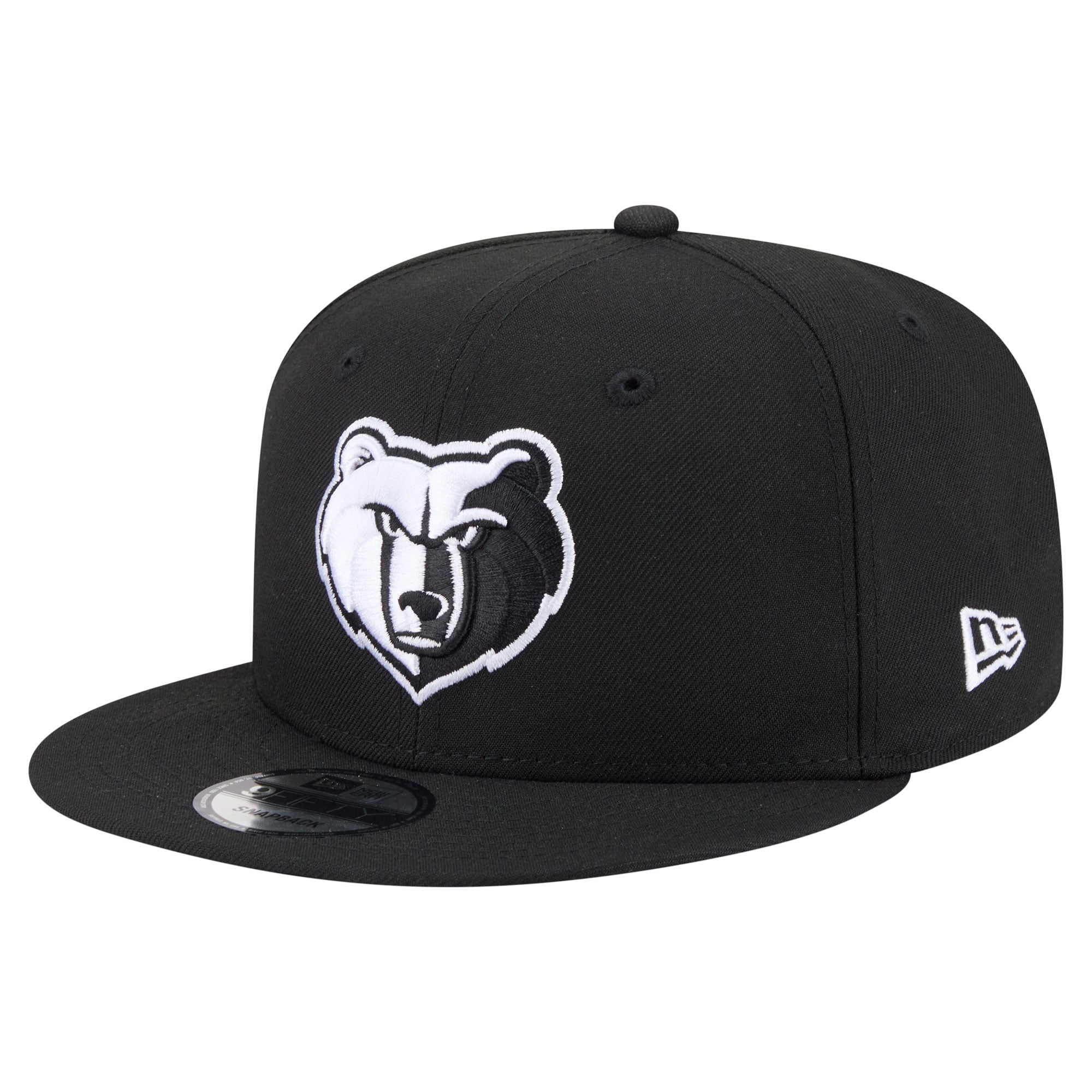 Men's Memphis Grizzlies  New Era Black Team 9FIFTY Snapback Hat