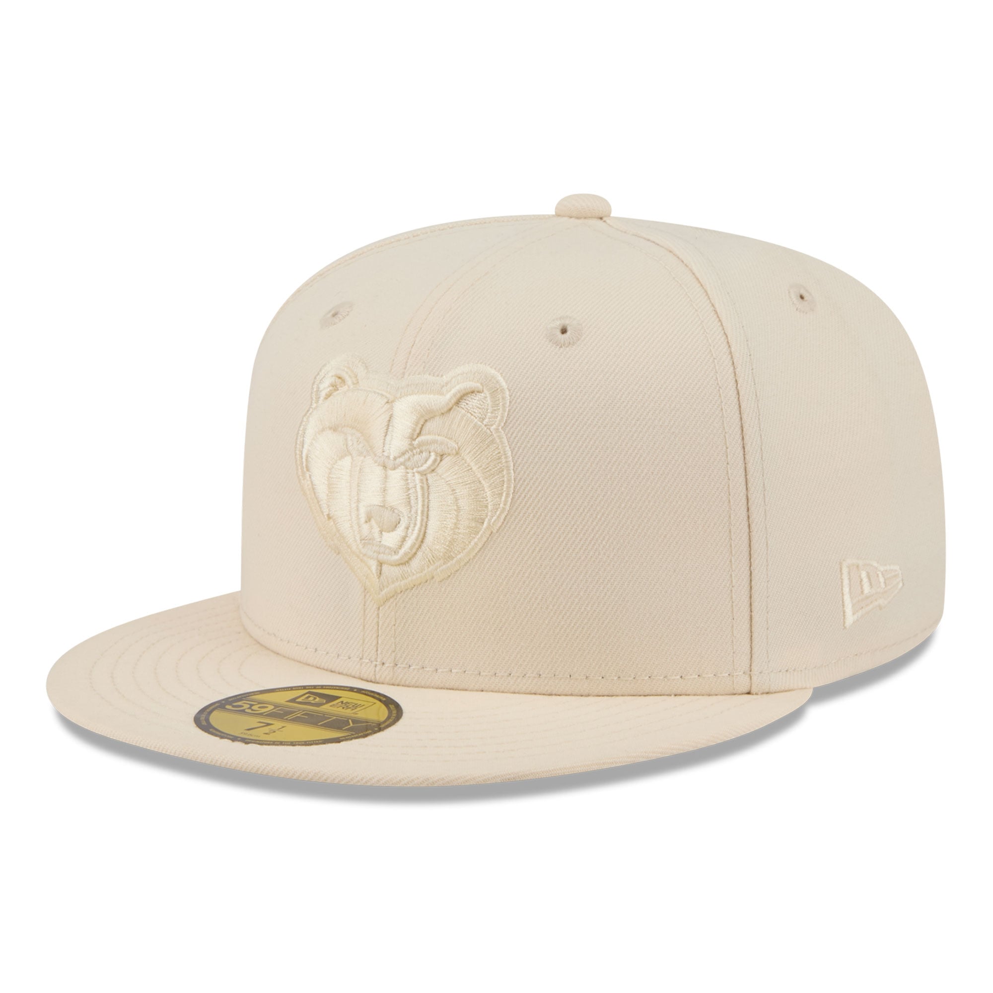 Casquette ajustée New Era 59FIFTY crème Memphis Grizzlies pour homme