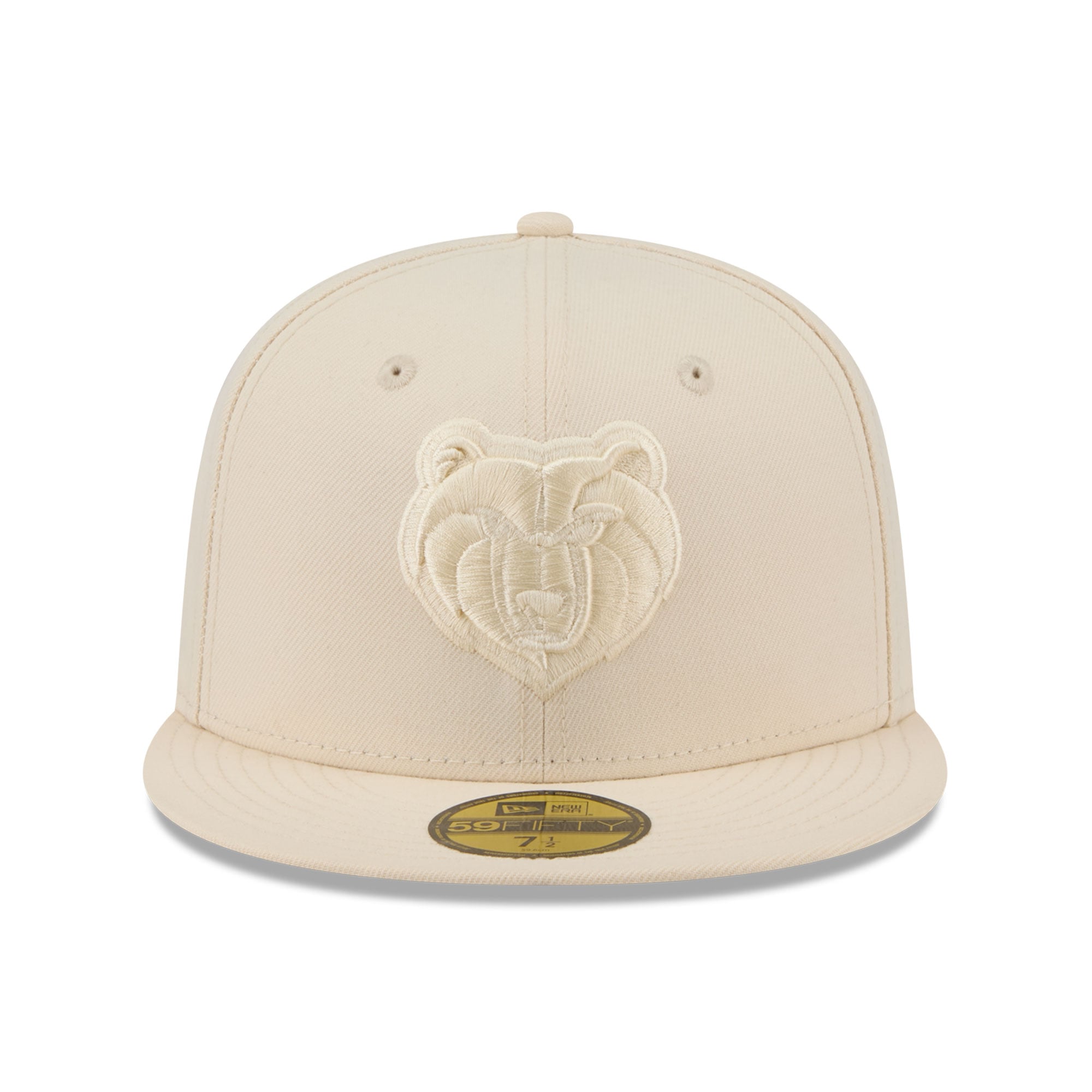 Casquette ajustée New Era 59FIFTY crème Memphis Grizzlies pour homme
