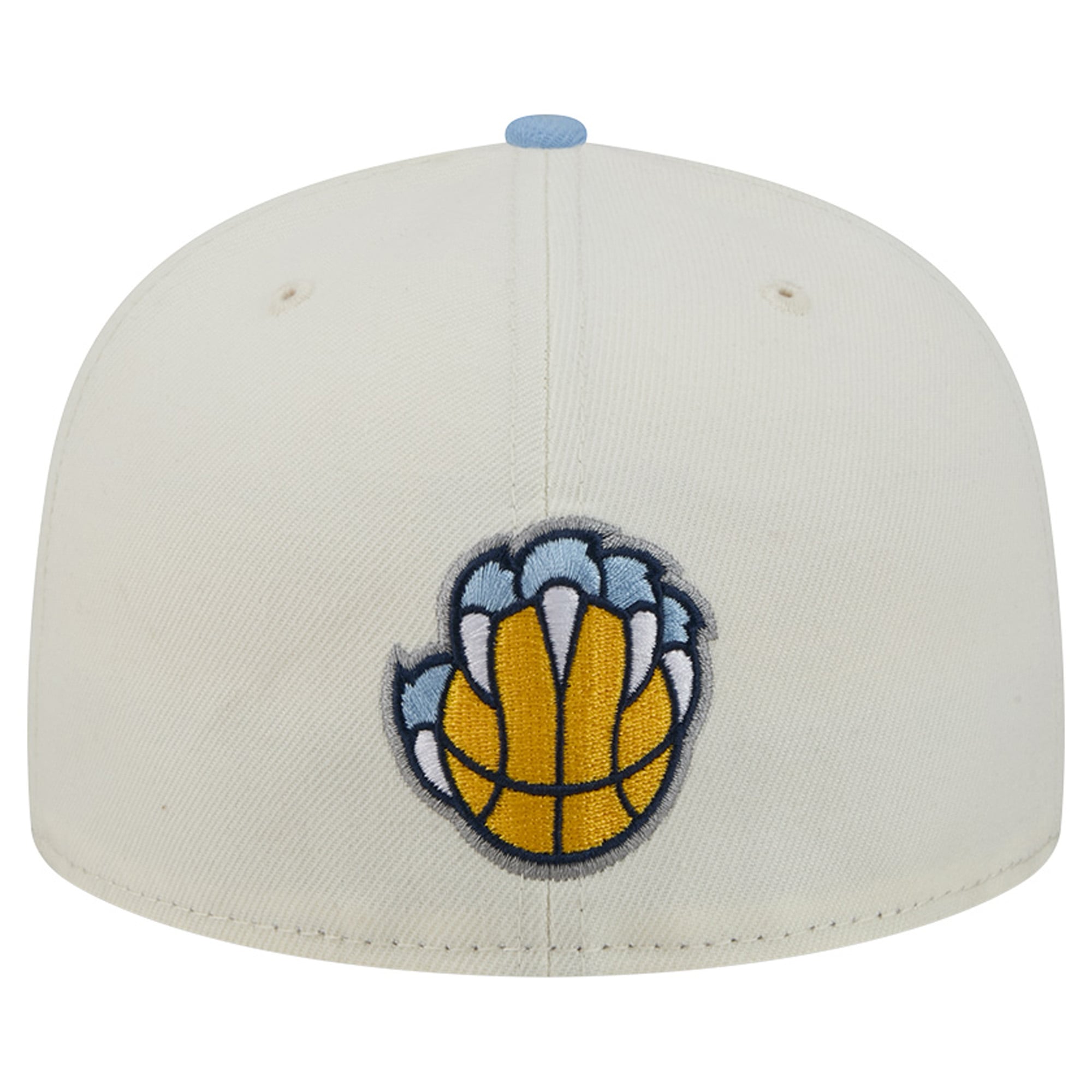 Casquette ajustée New Era Deceptor 59FIFTY pour homme, couleur crème/bleu clair, Memphis Grizzlies