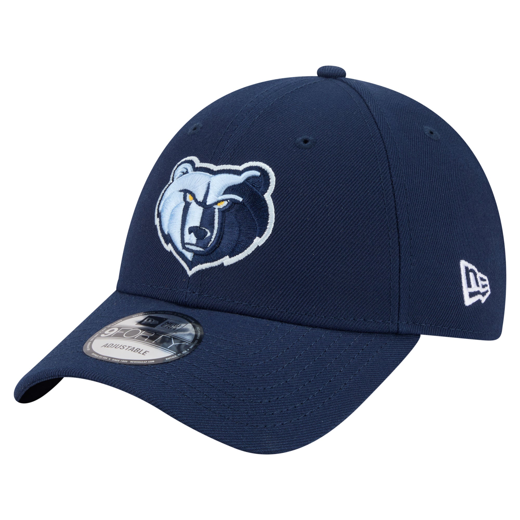 Men's New Era Navy Memphis Grizzlies Team 9FORTY Adjustable Hat