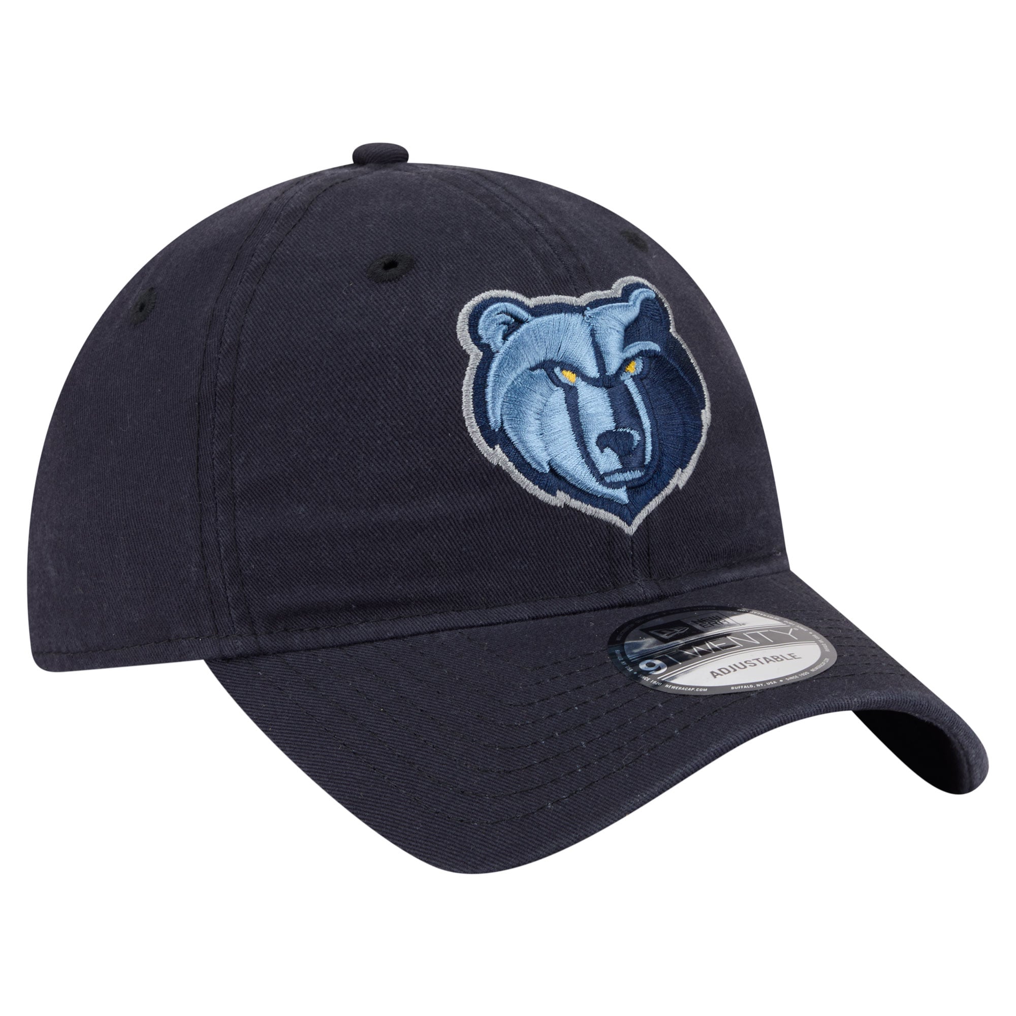 Men's New Era  Navy Memphis Grizzlies Team 9TWENTY Adjustable Hat