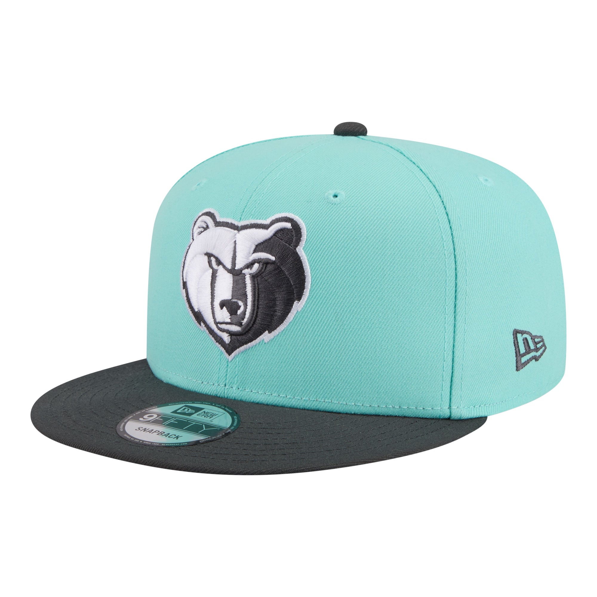 Men's Memphis Grizzlies New Era Turquoise/Charcoal Color Pack Two-Tone 9FIFTY Snapback Hat