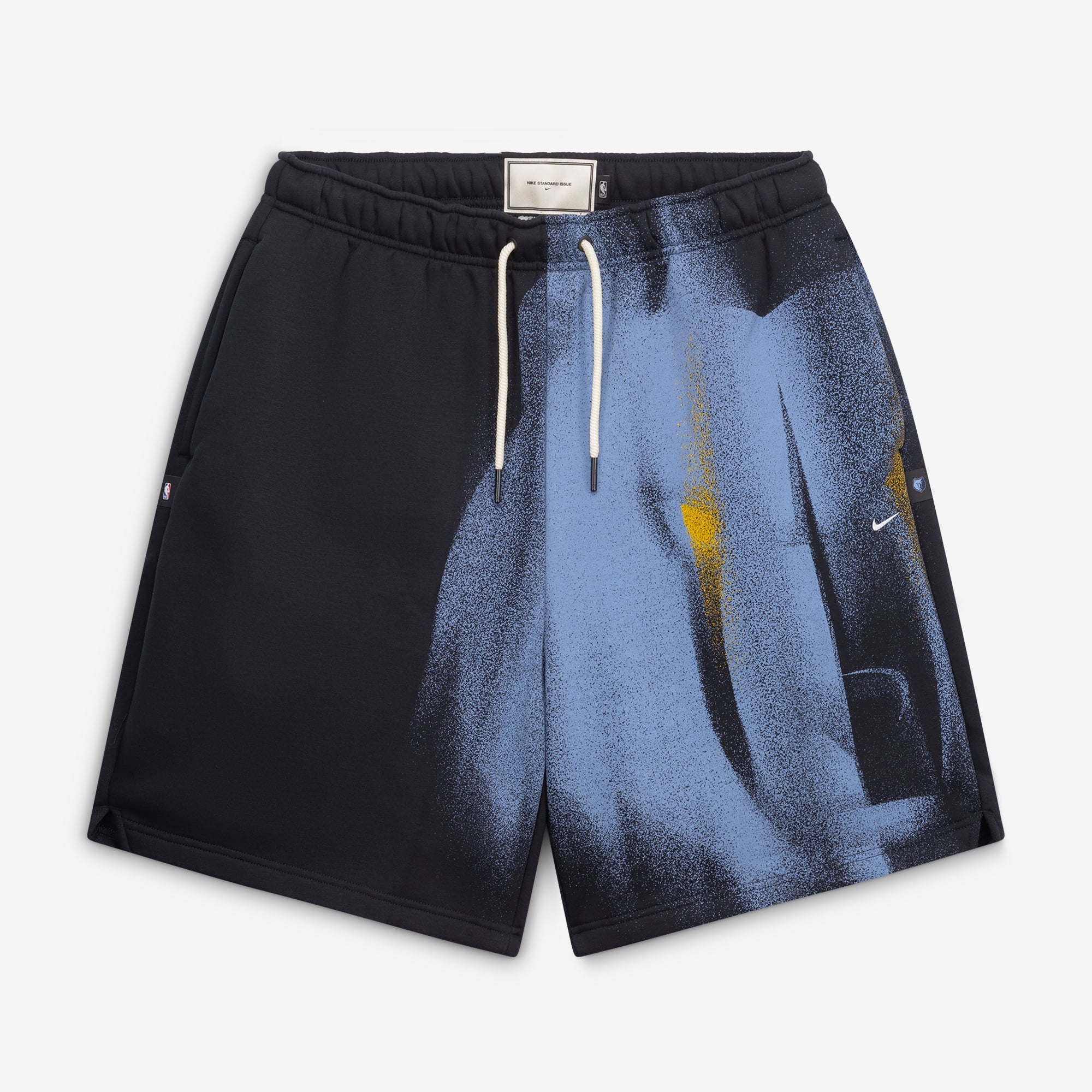 Short de sport Nike Memphis Grizzlies 2026 Standard Issue pour homme, en polaire noire.