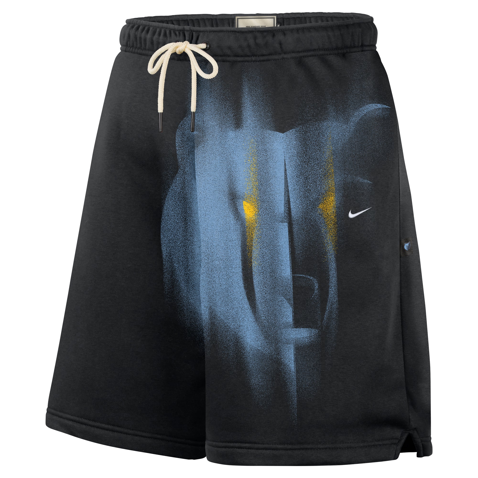 Short de sport Nike Memphis Grizzlies 2026 Standard Issue pour homme, en polaire noire.
