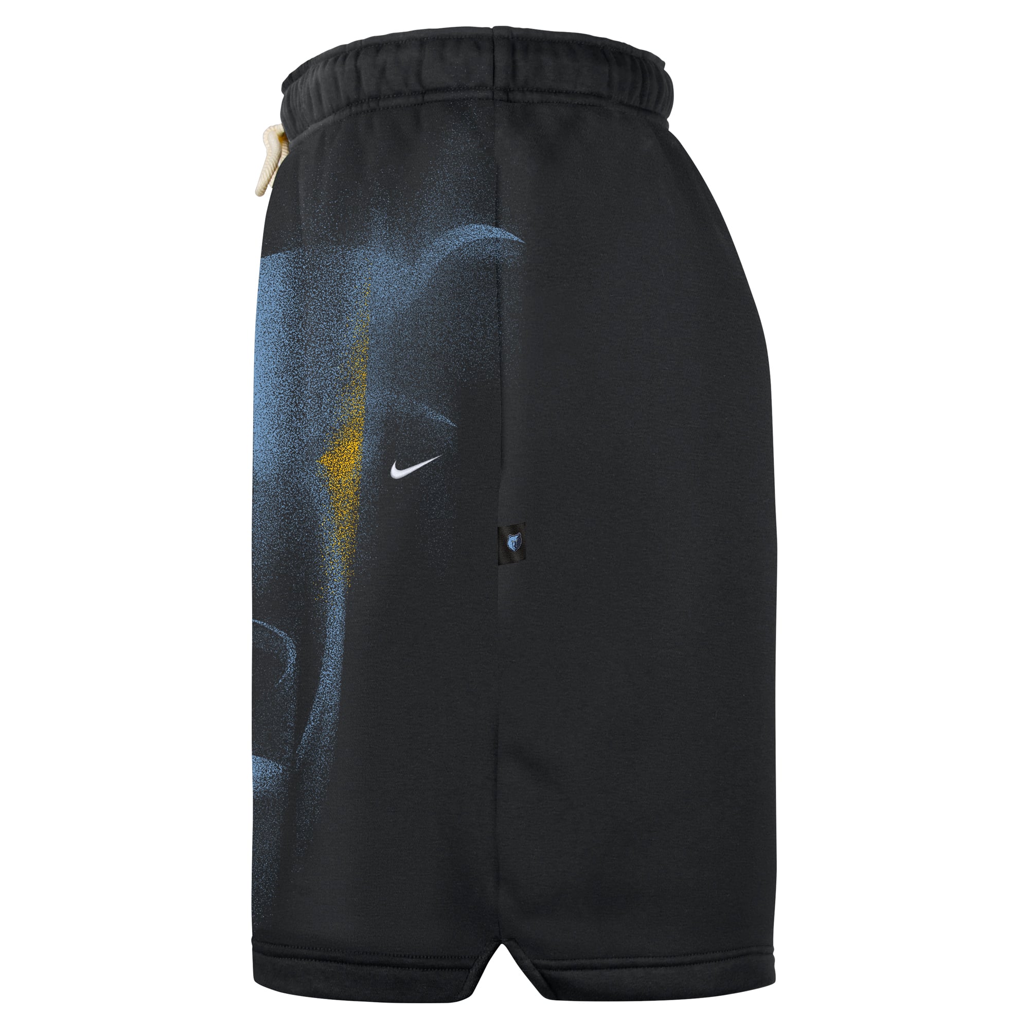 Short de sport Nike Memphis Grizzlies 2026 Standard Issue pour homme, en polaire noire.