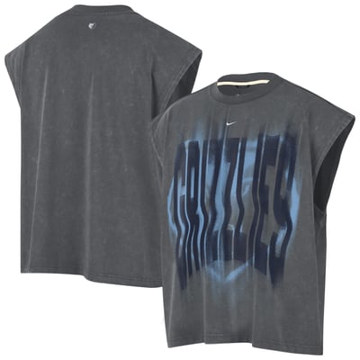 Memphis Grizzlies Nike 2026 Standard Issue Pre-Game Sleeveless Top - Charcoal