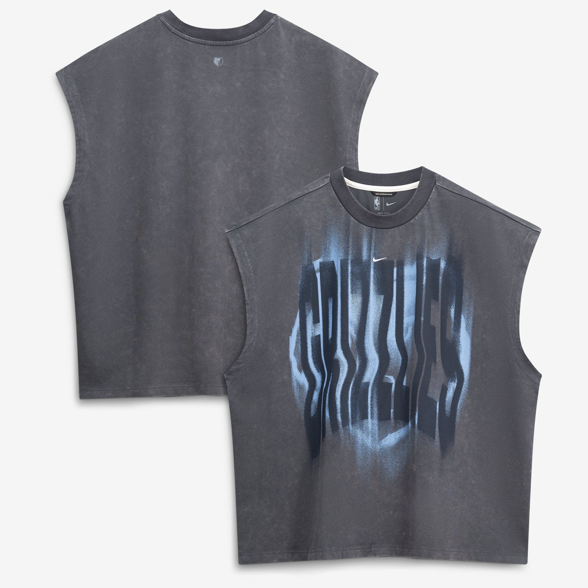 Débardeur d'avant-match Nike Grizzlies Memphis 2026 Standard Issue pour homme, couleur anthracite