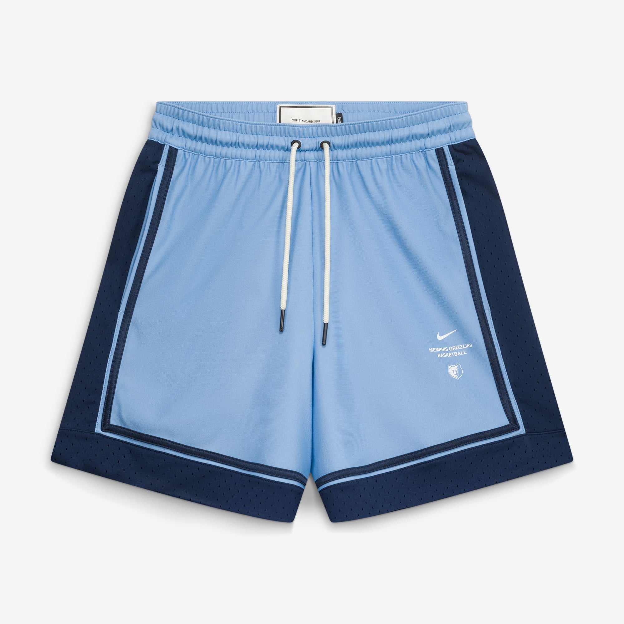 Short de match Nike bleu clair Memphis Grizzlies 2026 Standard Issue pour homme