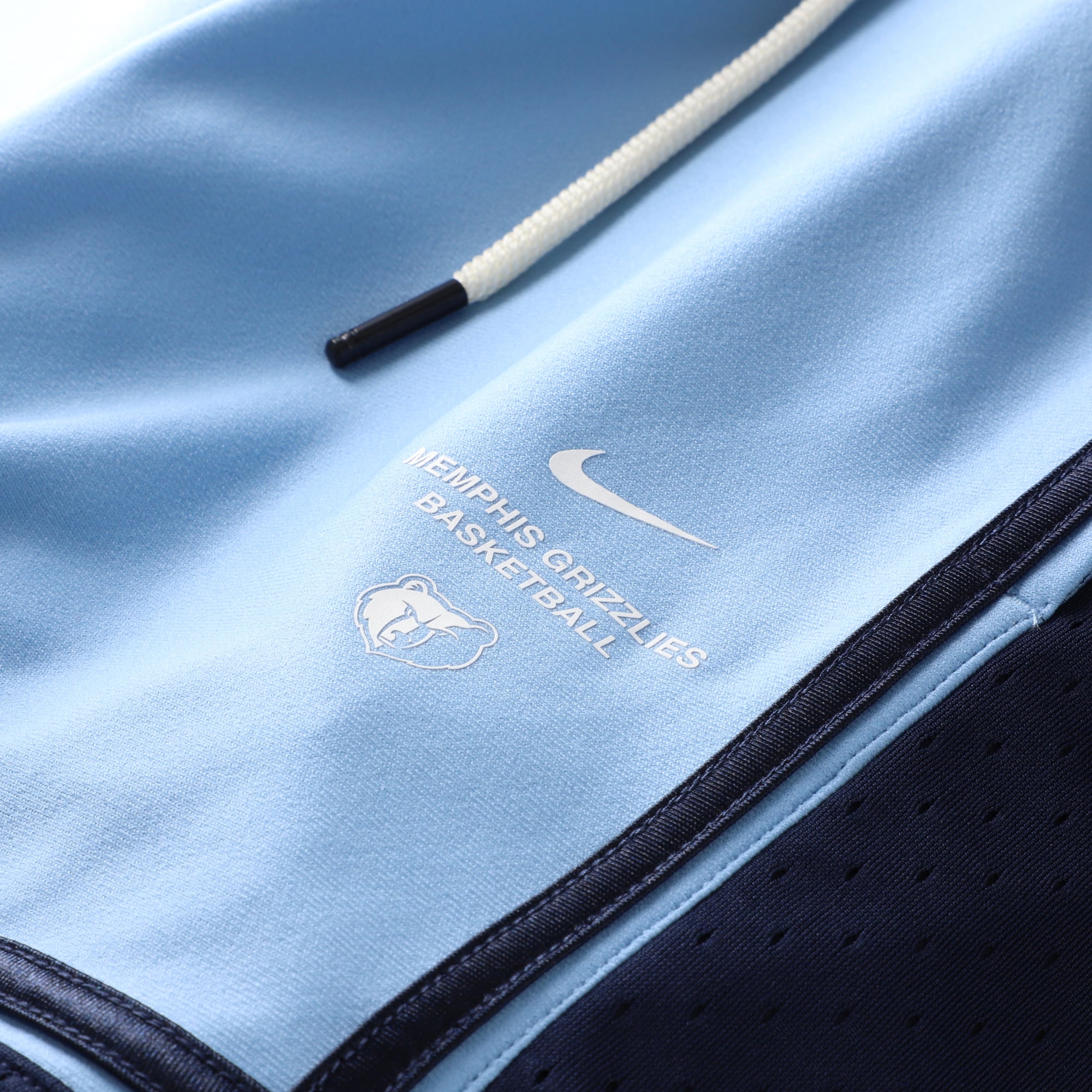 Short de match Nike bleu clair Memphis Grizzlies 2026 Standard Issue pour homme