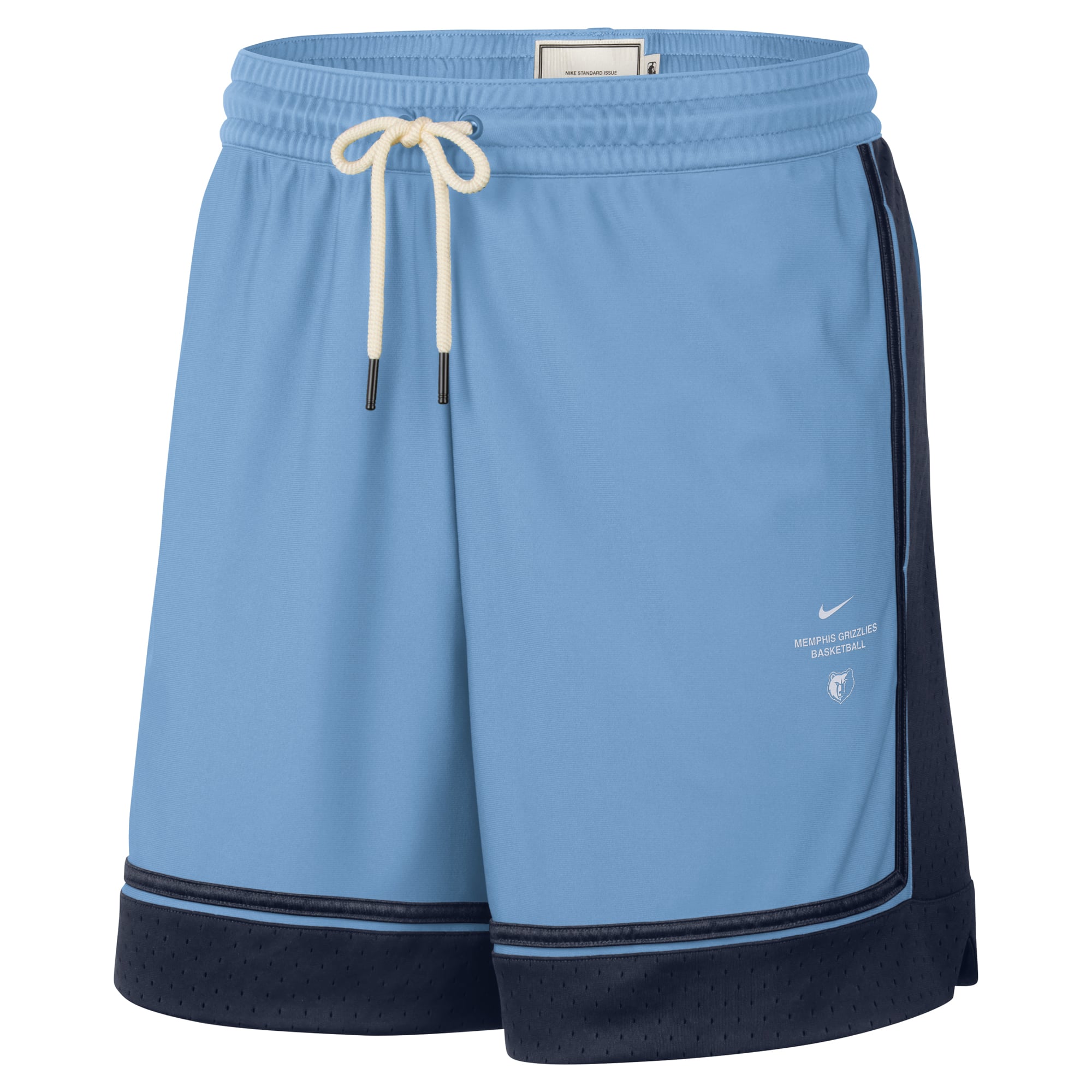 Short de match Nike bleu clair Memphis Grizzlies 2026 Standard Issue pour homme