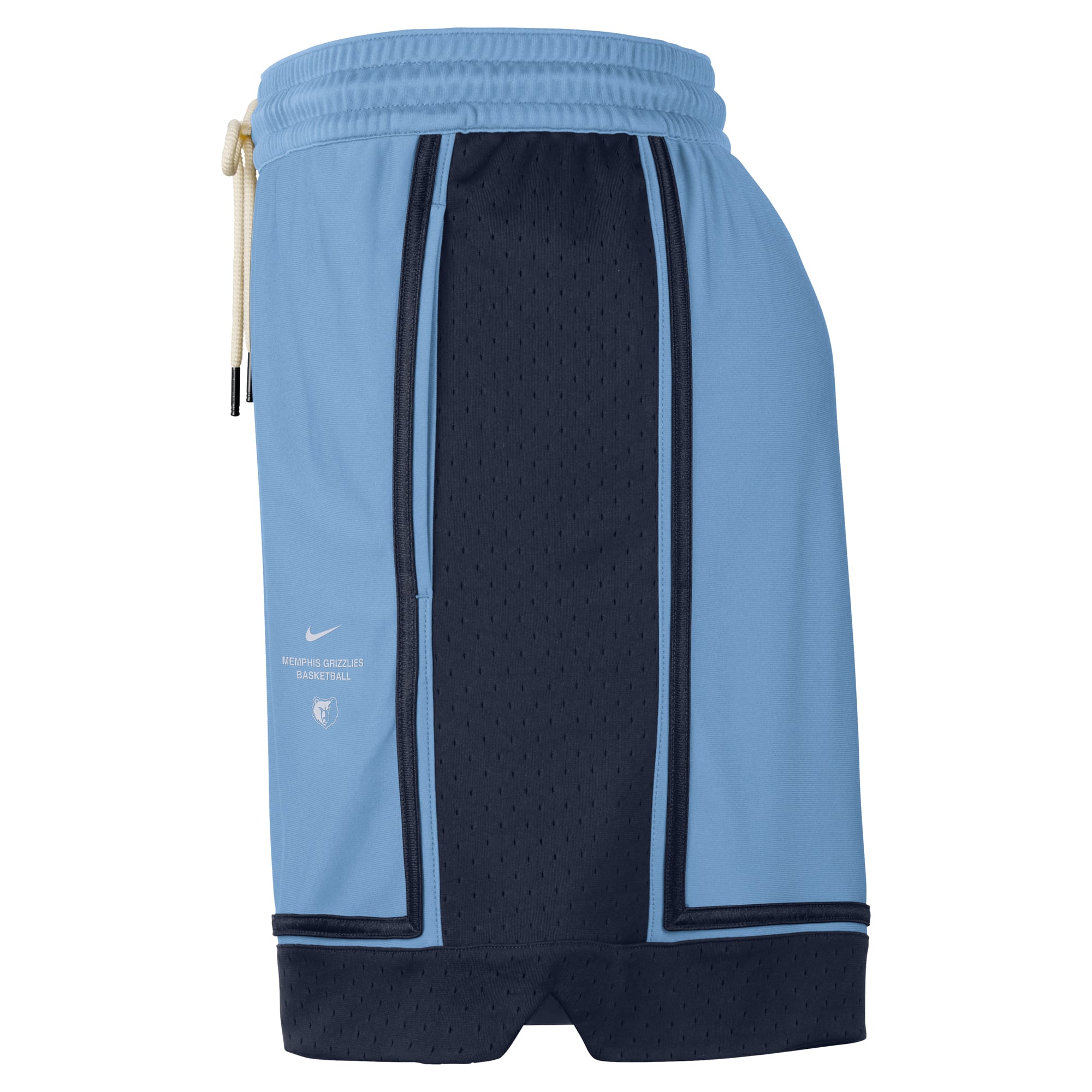 Short de match Nike bleu clair Memphis Grizzlies 2026 Standard Issue pour homme