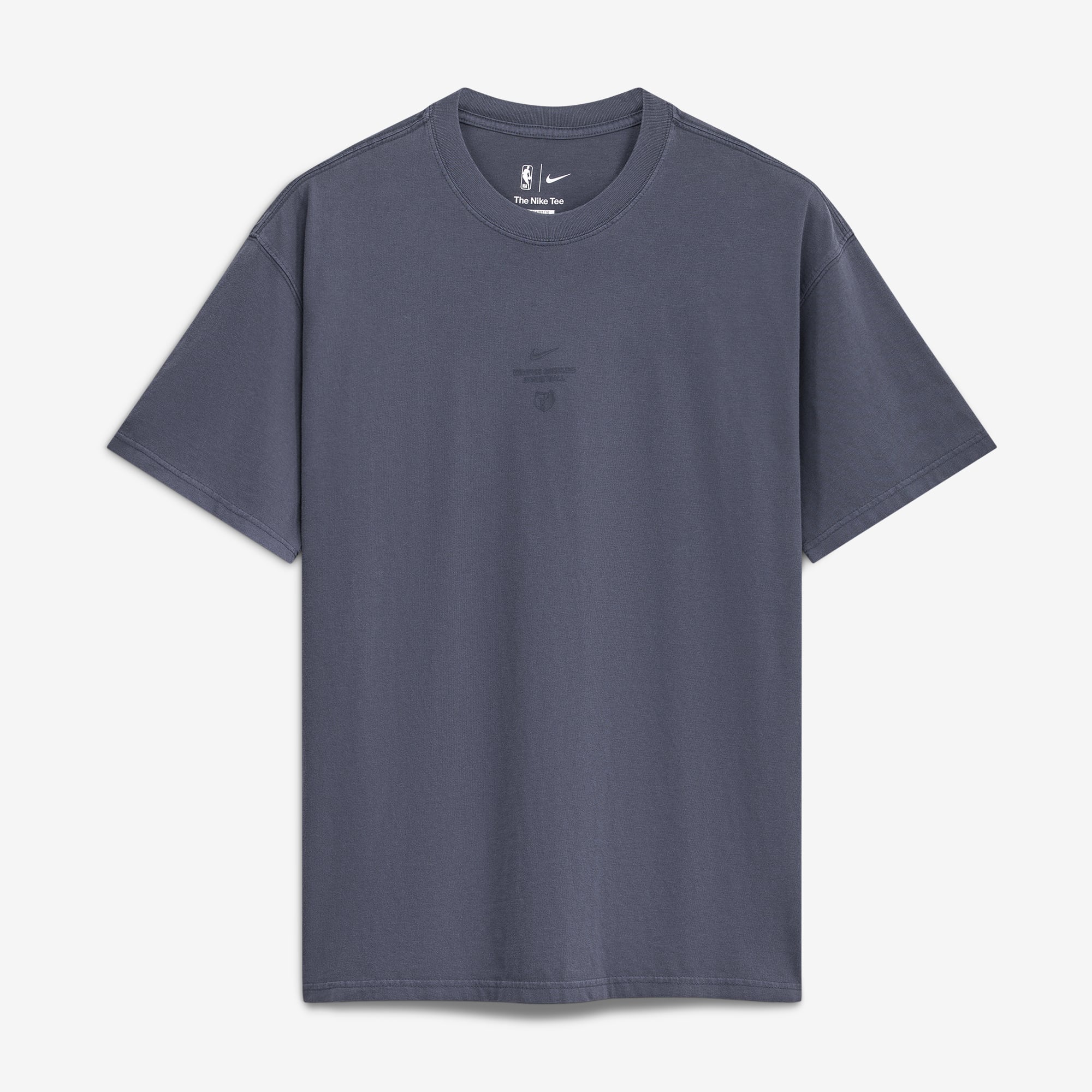 T-shirt Nike Max 90 d'avant-match, bleu marine, Memphis Grizzlies 2026, édition standard, pour homme