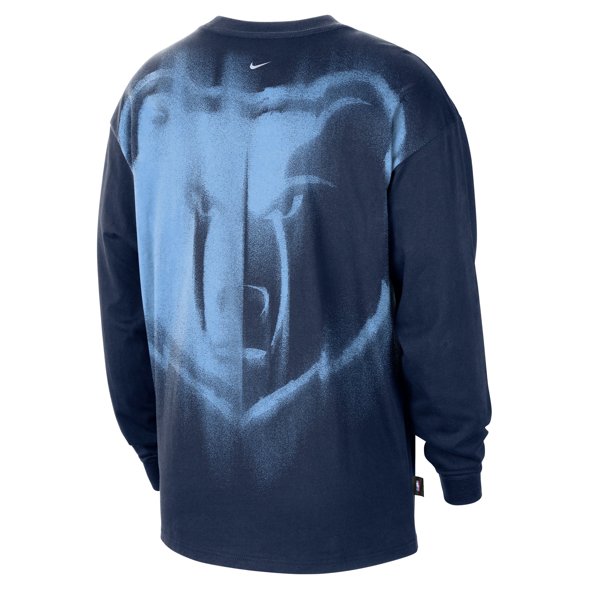 T-shirt à manches longues Nike Memphis Grizzlies bleu marine 2026 Standard Issue pour homme
