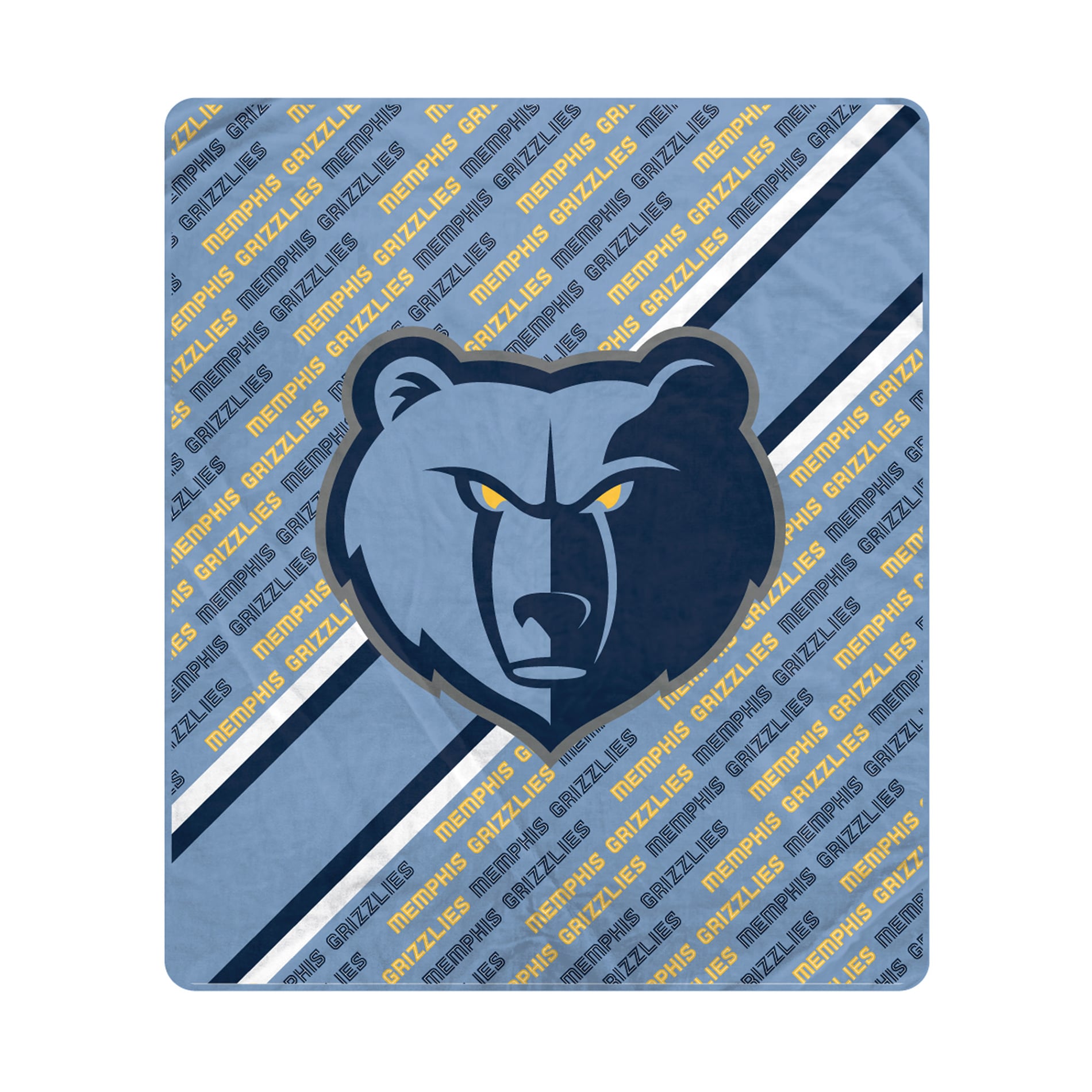Couverture ultra douce Pegasus Memphis Grizzlies 60" x 70" (diagonale) avec logo et doublure