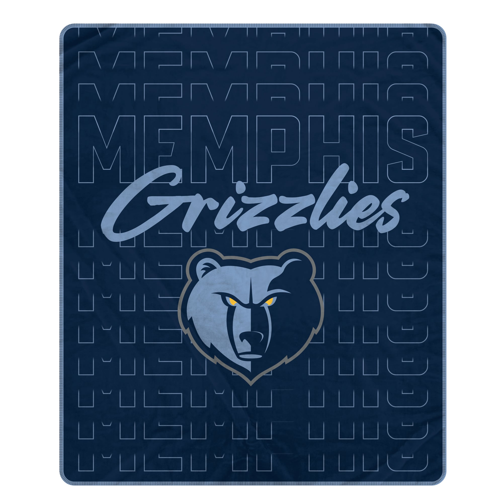 Couverture ultra douce Pegasus Memphis Grizzlies Echo Script Fade 50" x 60"