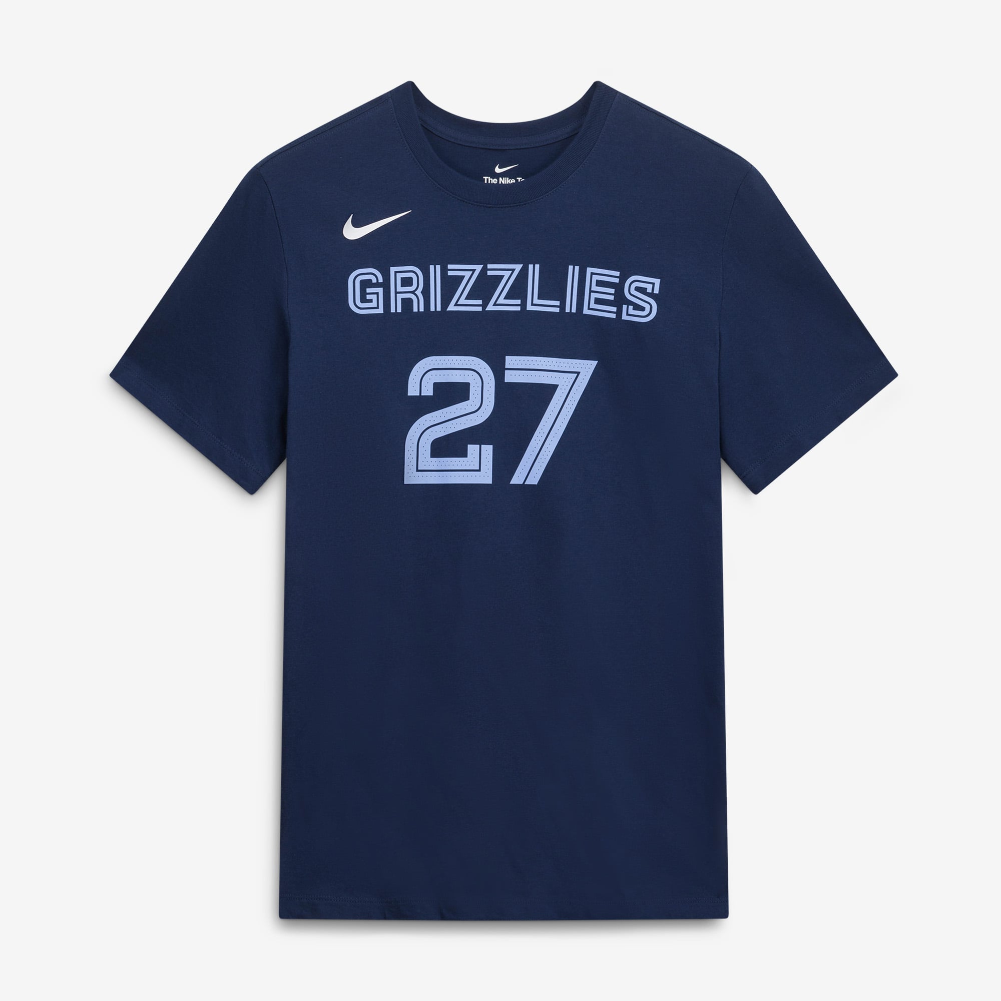 Unisex Nike Cameron Boozer Navy Memphis Grizzlies Icon Edition Name & Number T-Shirt