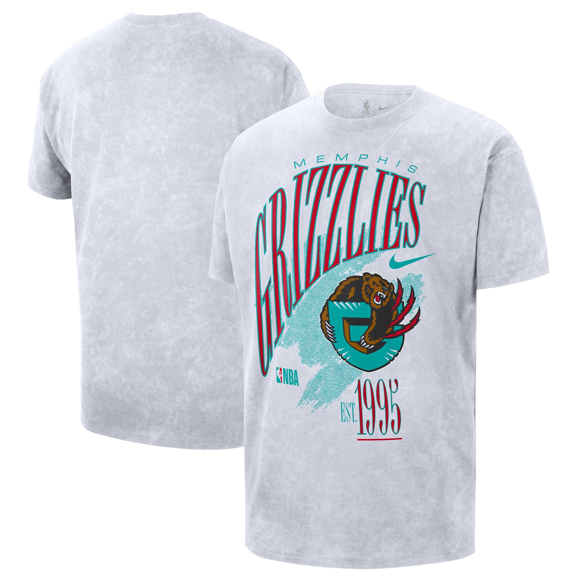 T-shirt Nike blanc unisexe Memphis Grizzlies Classic Edition Hardwood Classics Vintage