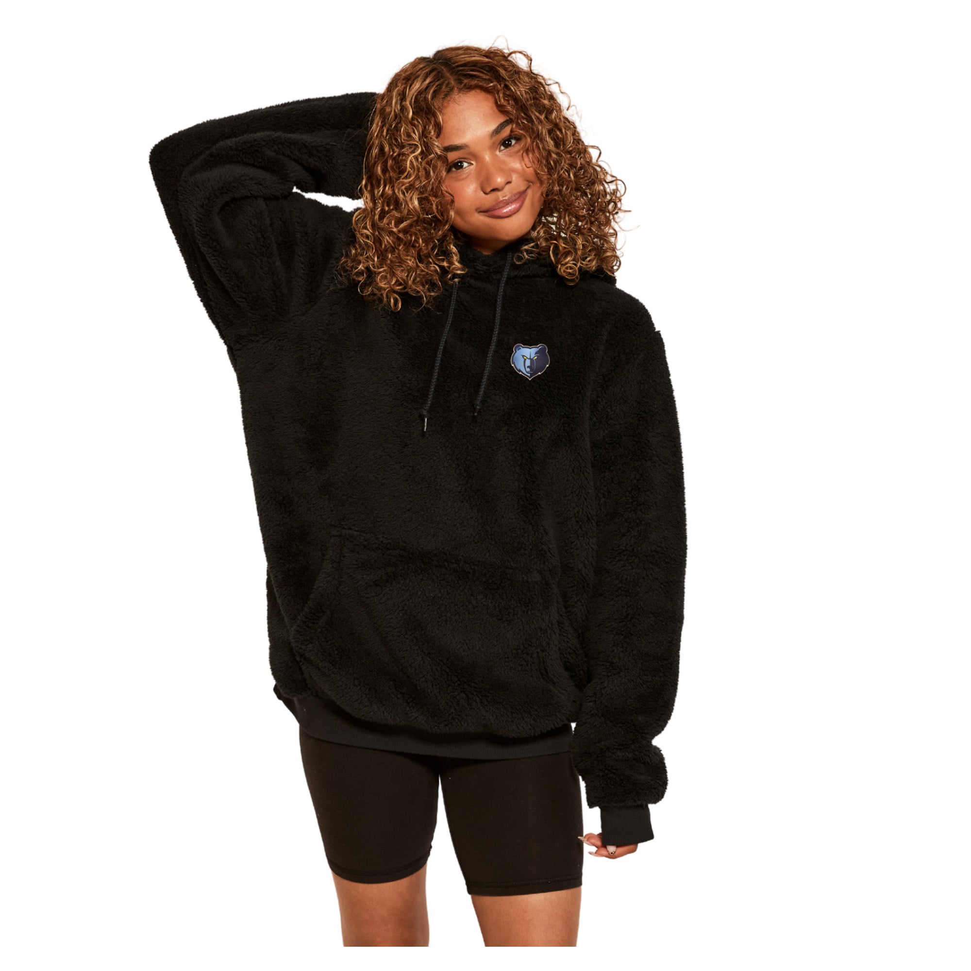 Unisex the Best Hoodie World By Jill Martin Black Memphis Grizzlies Oversized Lounge Pullover