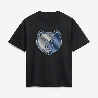 Memphis Grizzlies Women's Metallic Mascot T-Shirt - Black