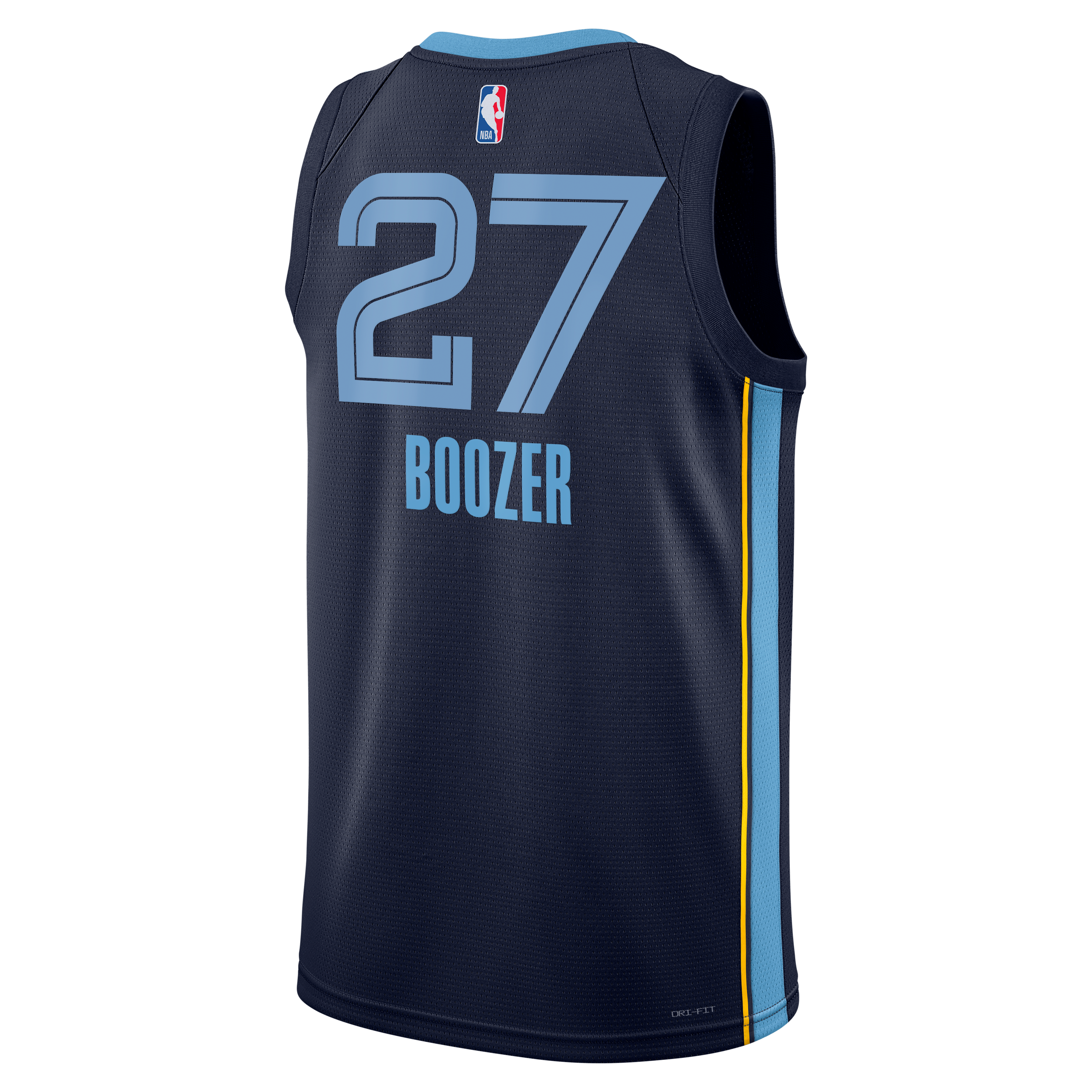 Youth Nike Cameron Boozer Navy Memphis Grizzlies Swingman Jersey - Icon Edition